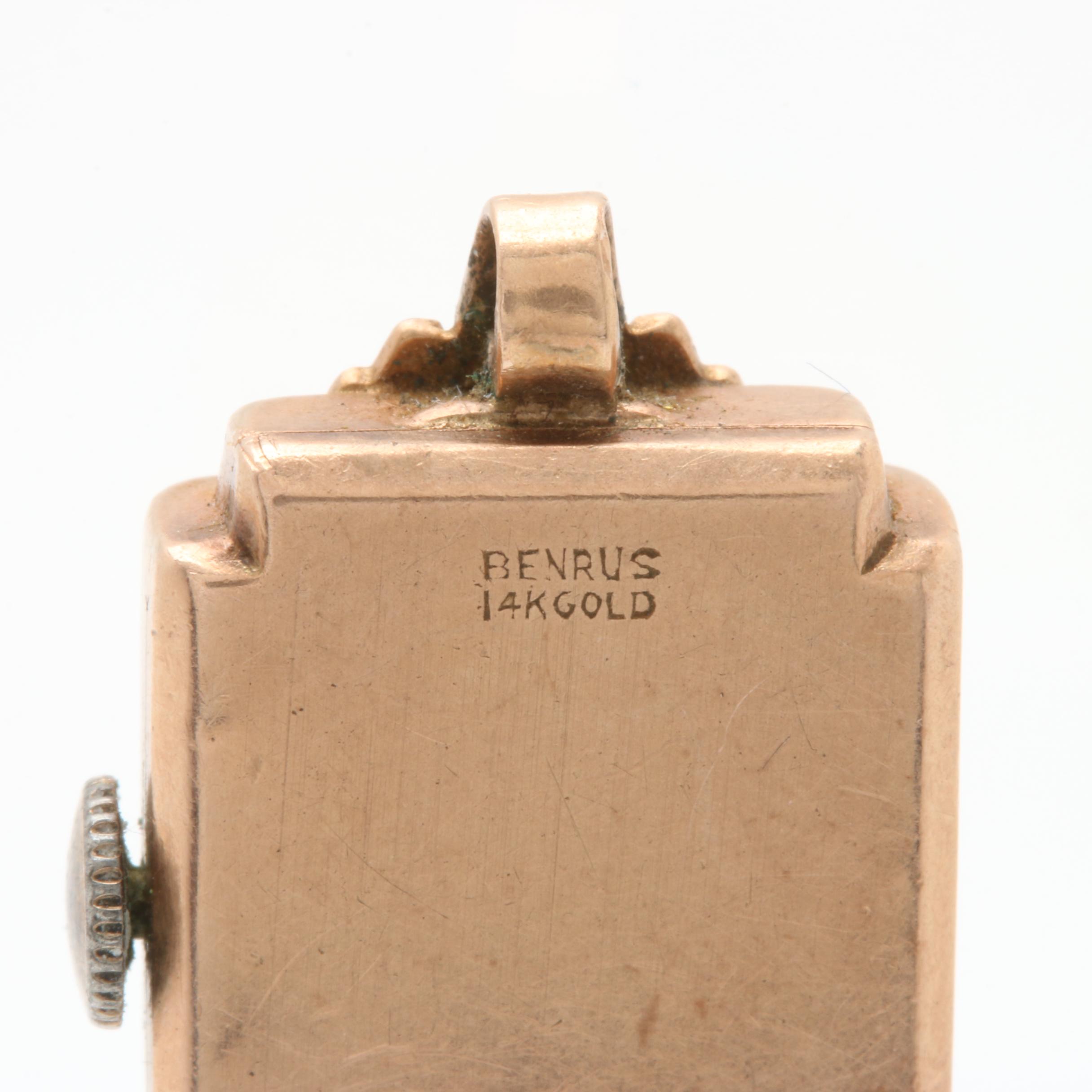 Benrus 14K Yellow Gold Watch Case and Works