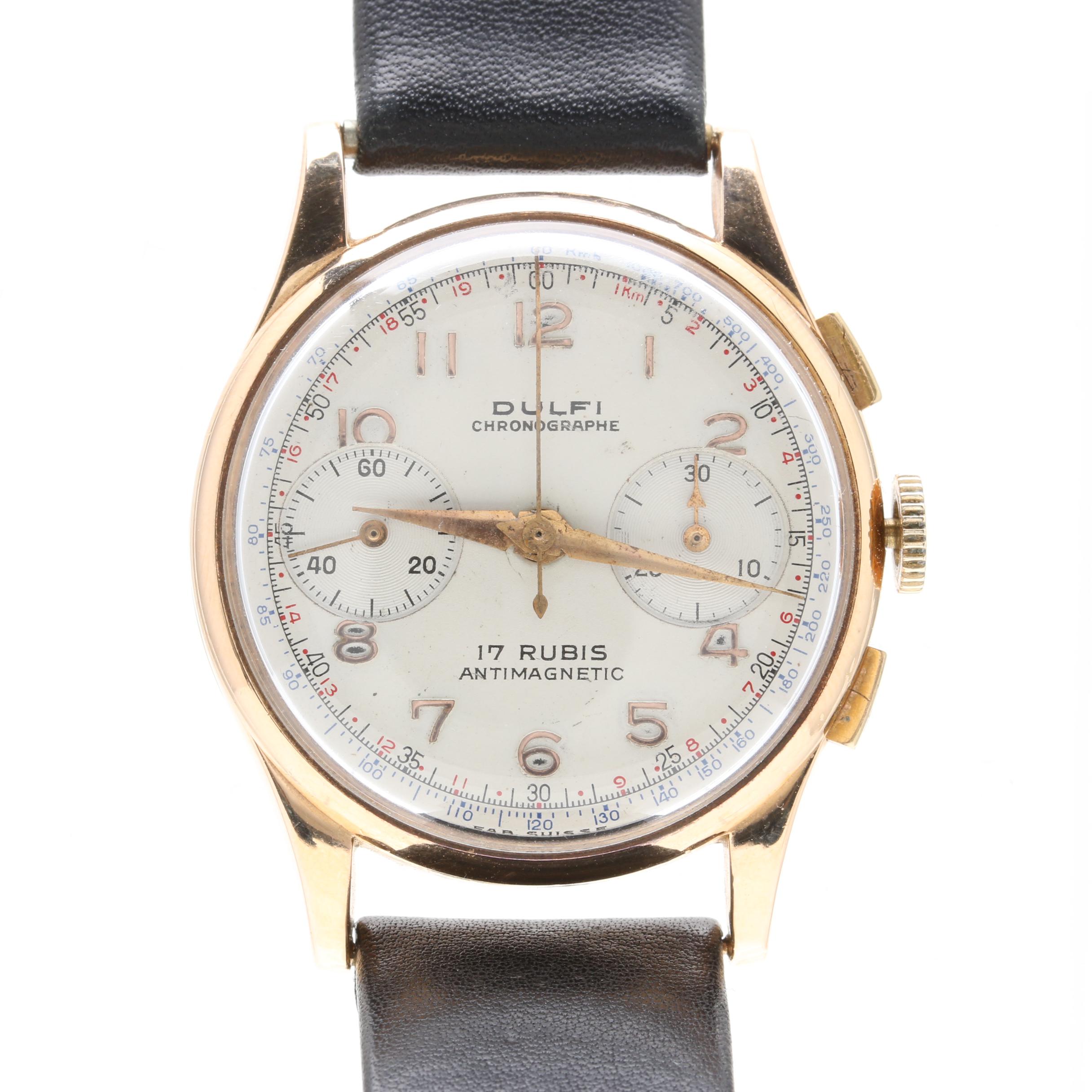 Dulfi 18K Yellow Gold Chronograph Watch