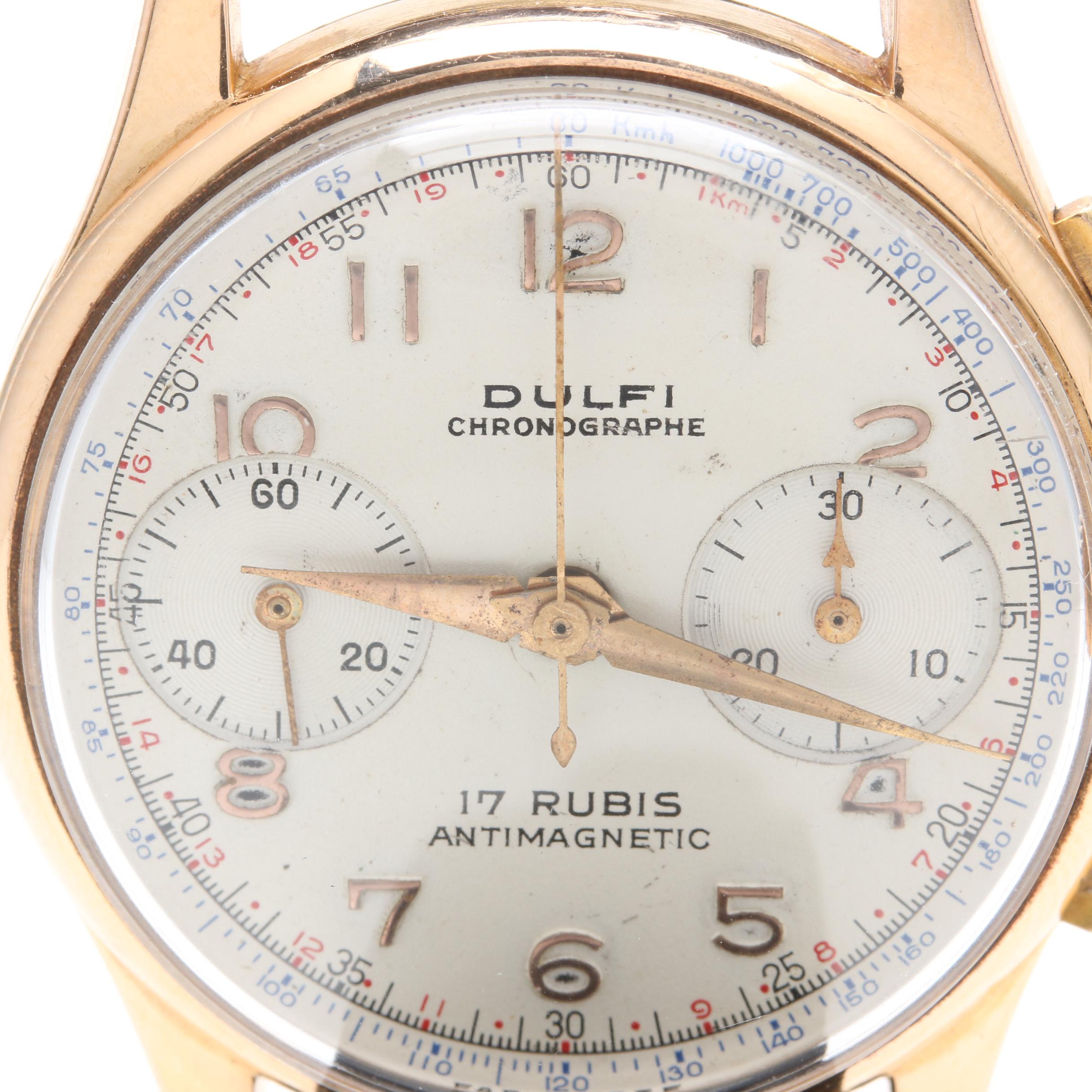 Dulfi 18K Yellow Gold Chronograph Watch
