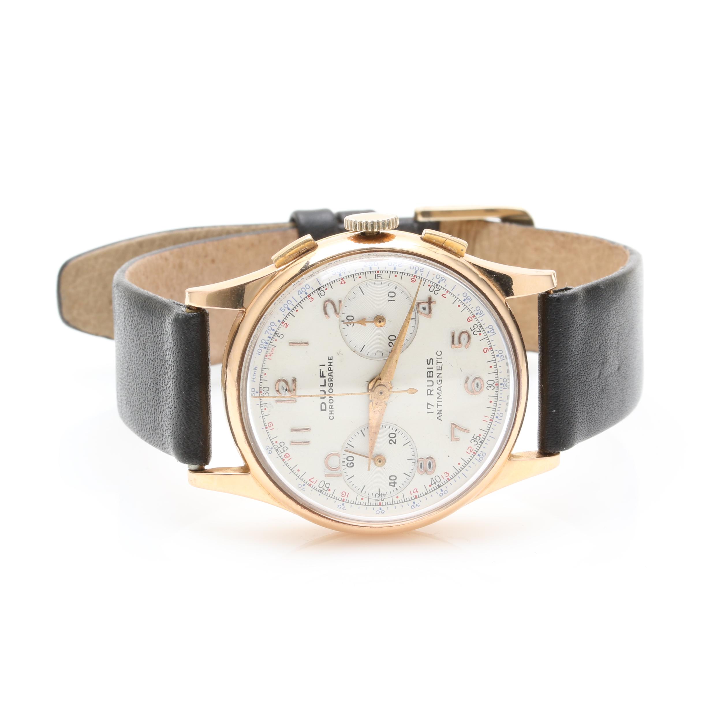 Dulfi 18K Yellow Gold Chronograph Watch