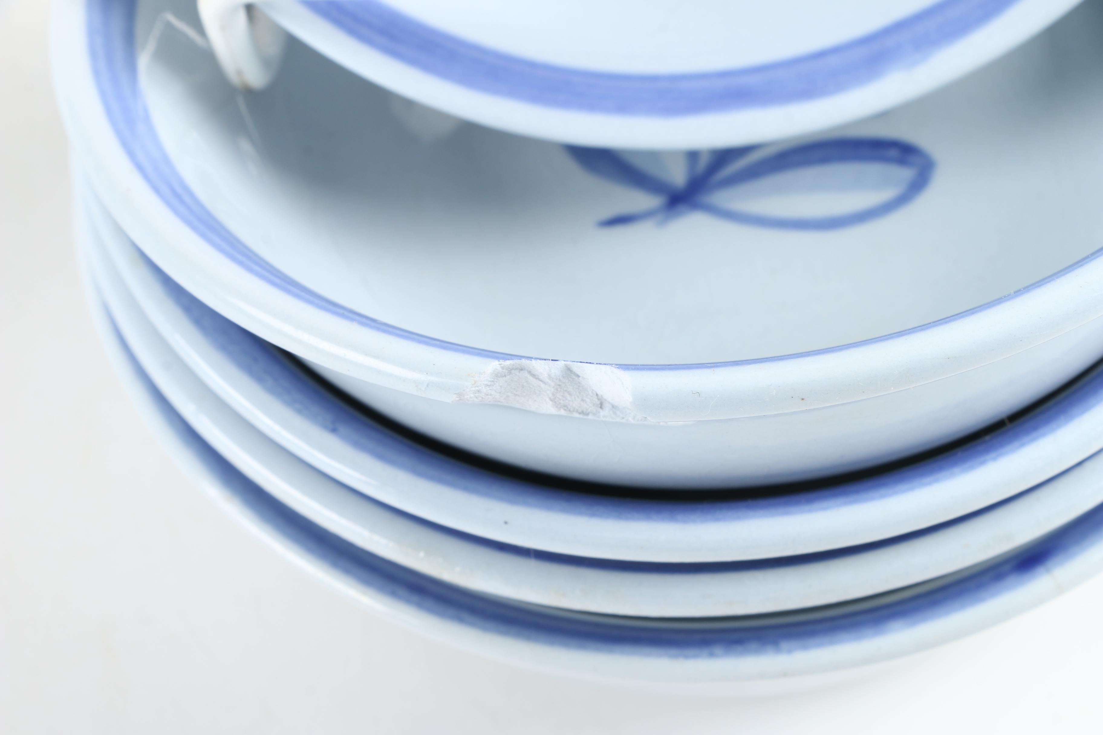 Gefle "Blatt-Band" Tableware, Circa 1931-1957