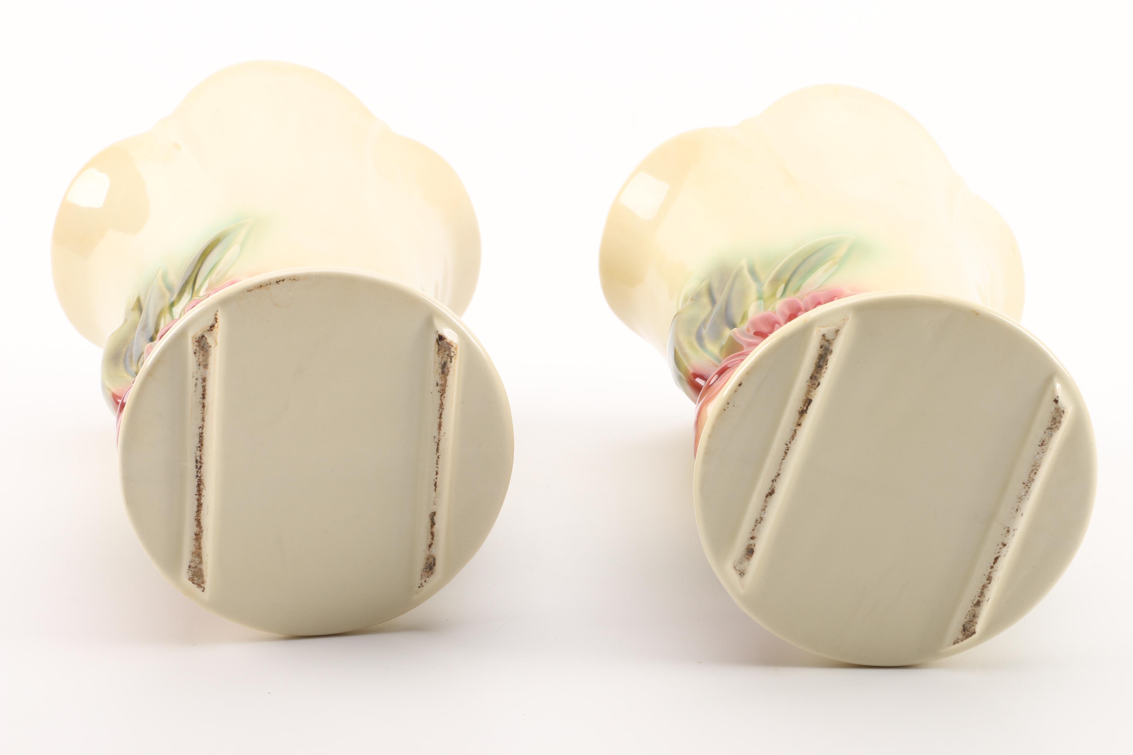 Hull Pottery Flamingo Vases