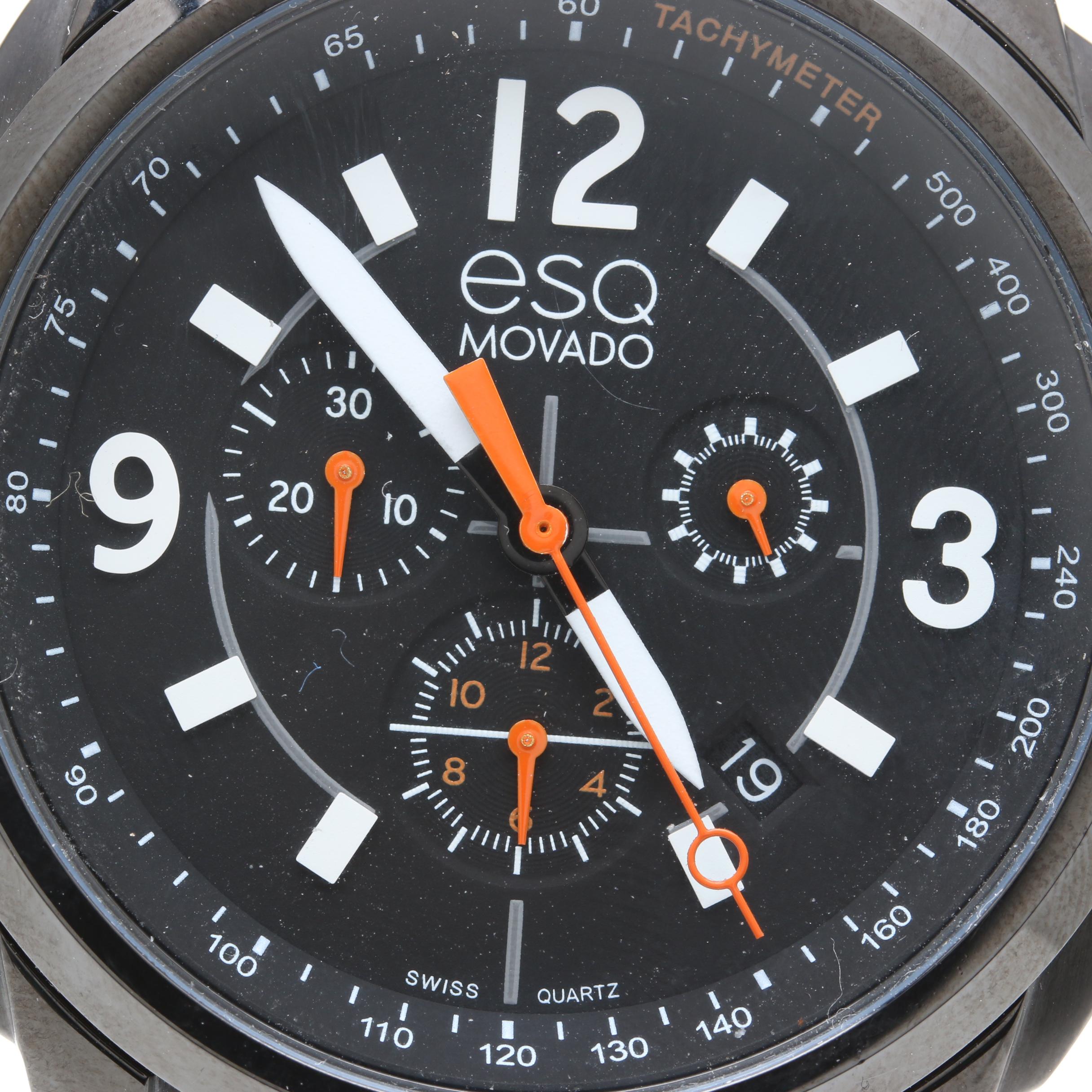 ESQ Movado Swiss Made Stainless Steel Watch