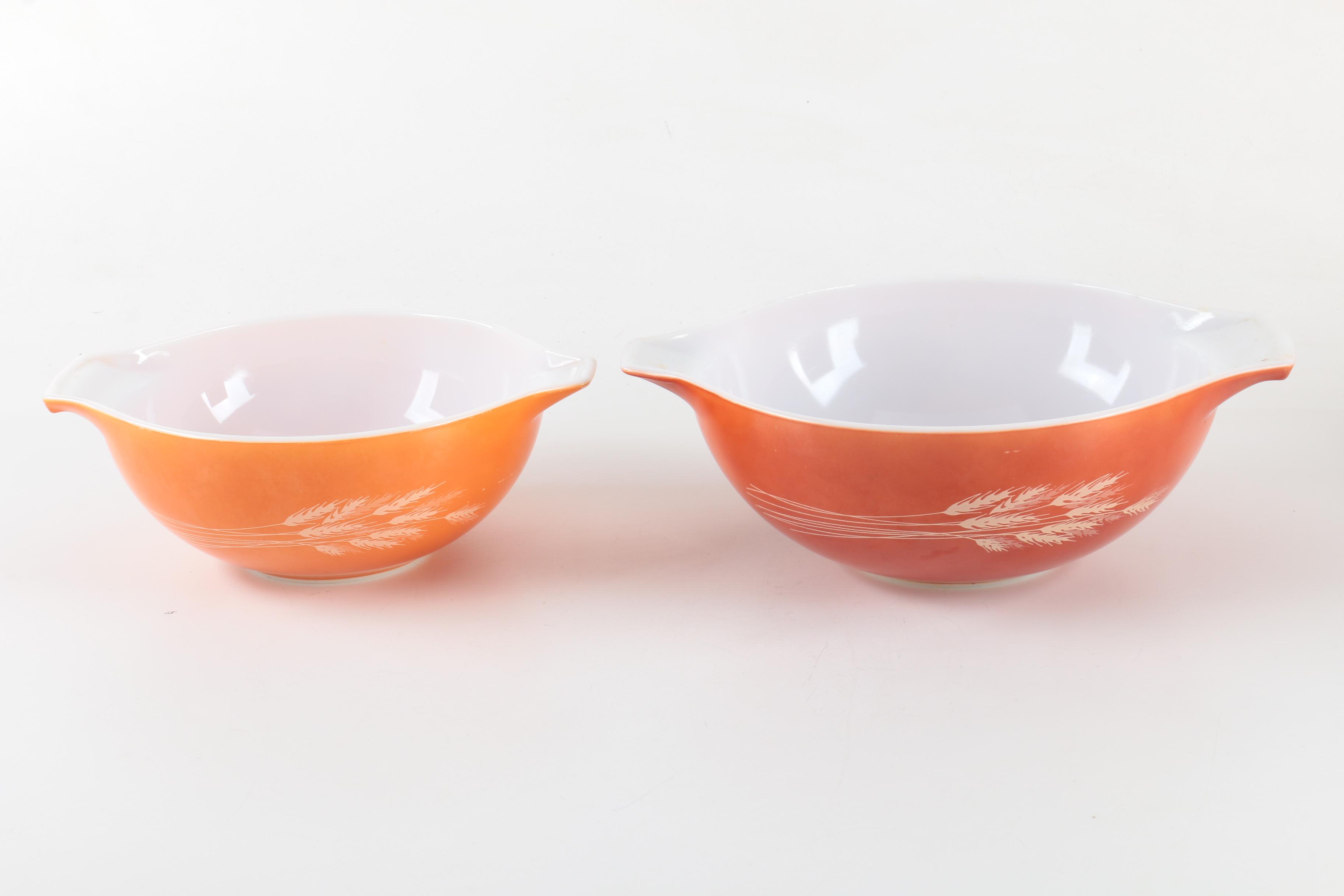 Pyrex "Autumn Harvest" Cinderella Mixing Bowls with More