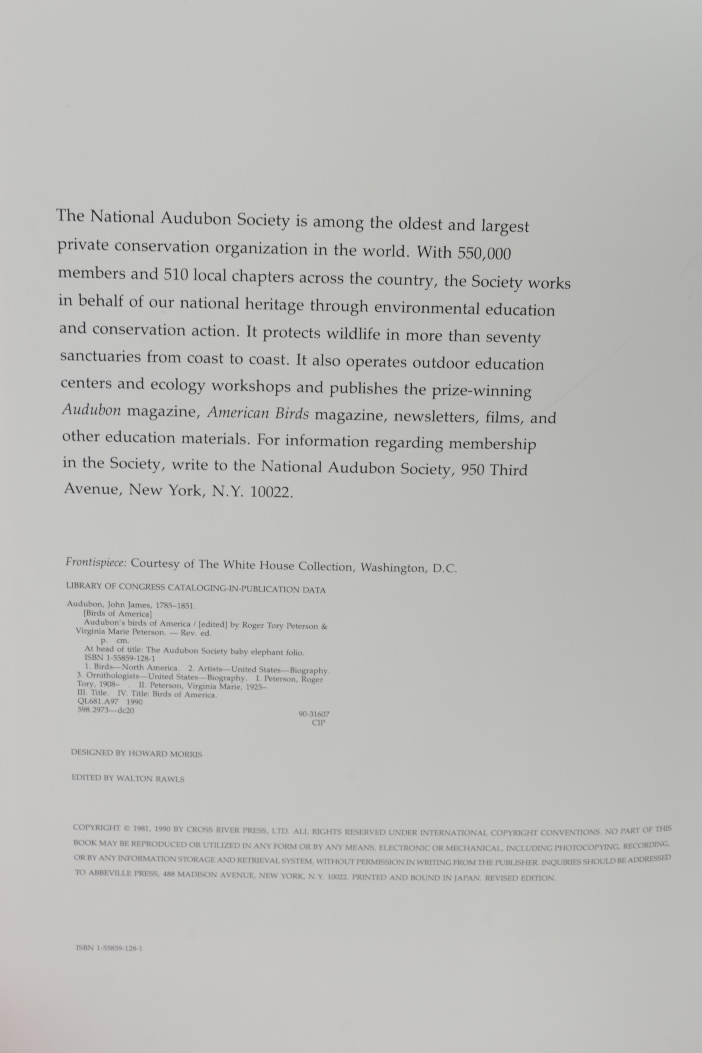1990 "Audubon's Birds of America" by Roger and Virginia Peterson
