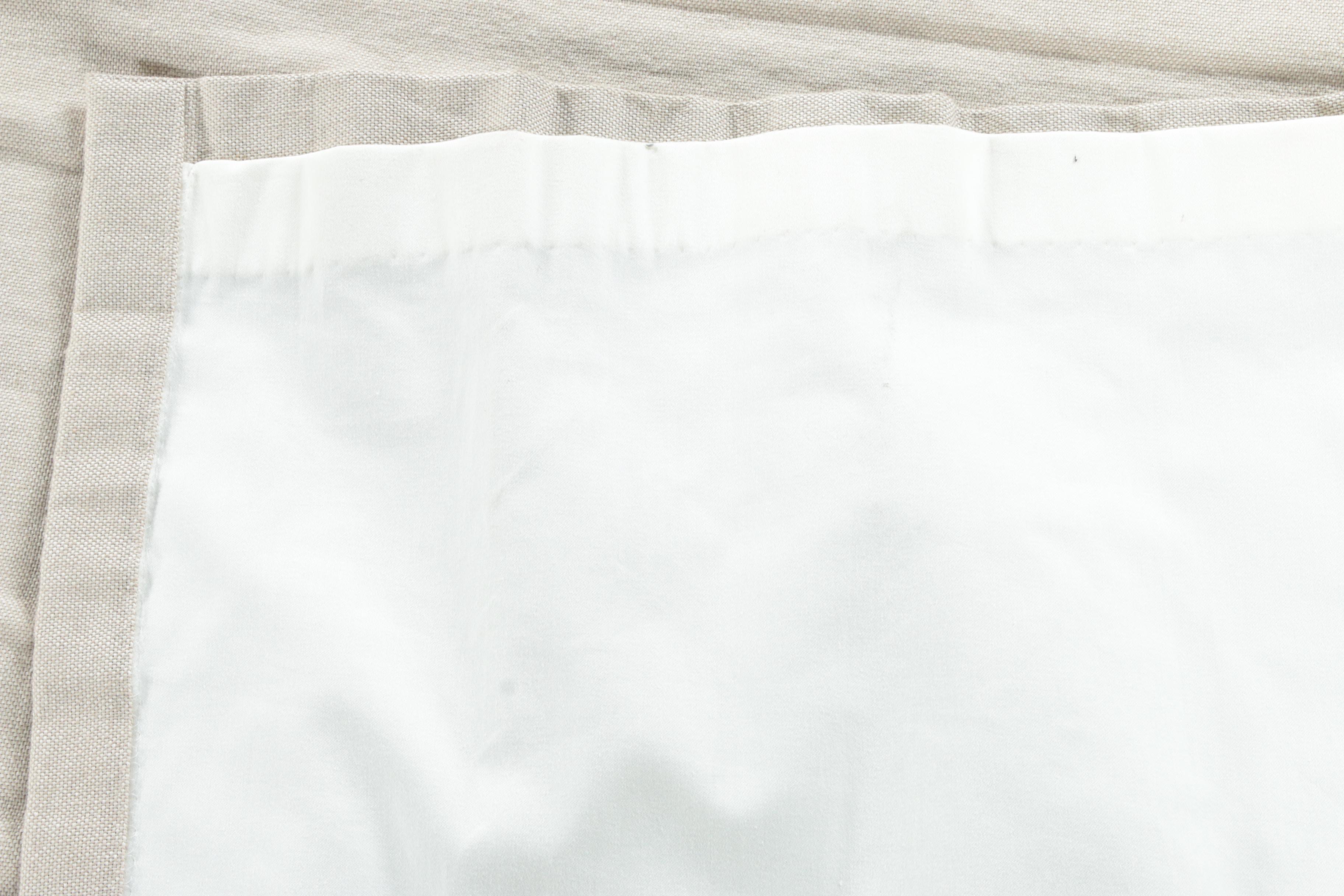 Pinch Pleat Antique White Curtain Panels