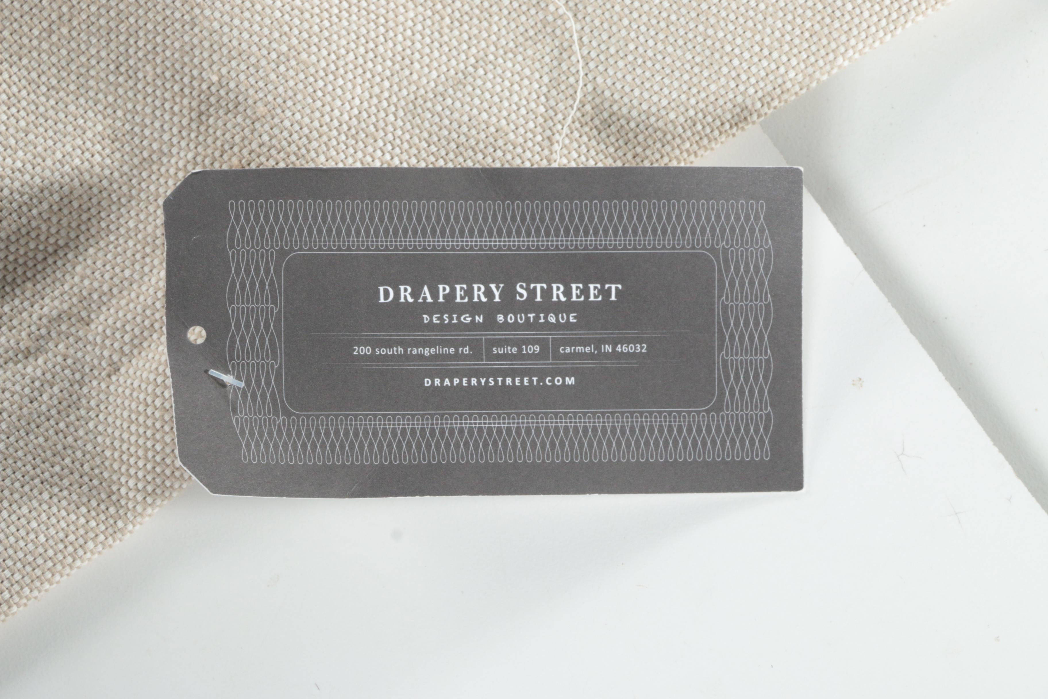 Pinch Pleat Antique White Curtain Panels