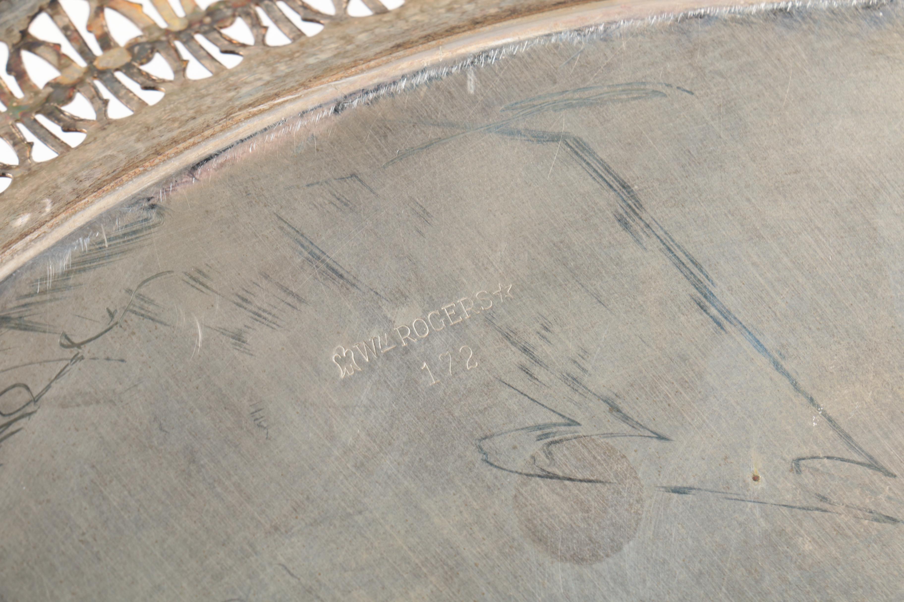 Wm. Rogers, International Silver Co. and Other Silver Plate Serving Trays