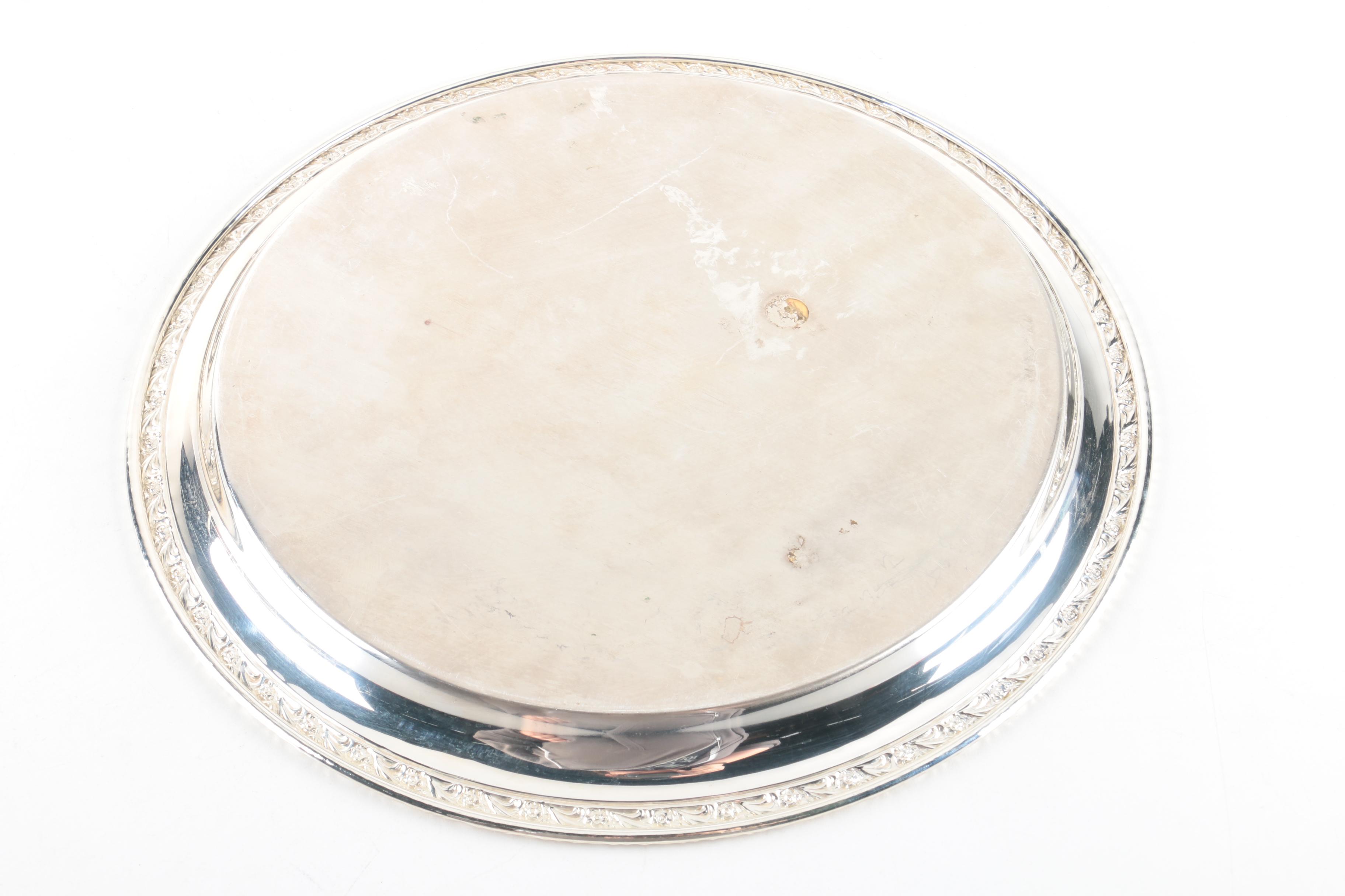 Wm. Rogers, International Silver Co. and Other Silver Plate Serving Trays