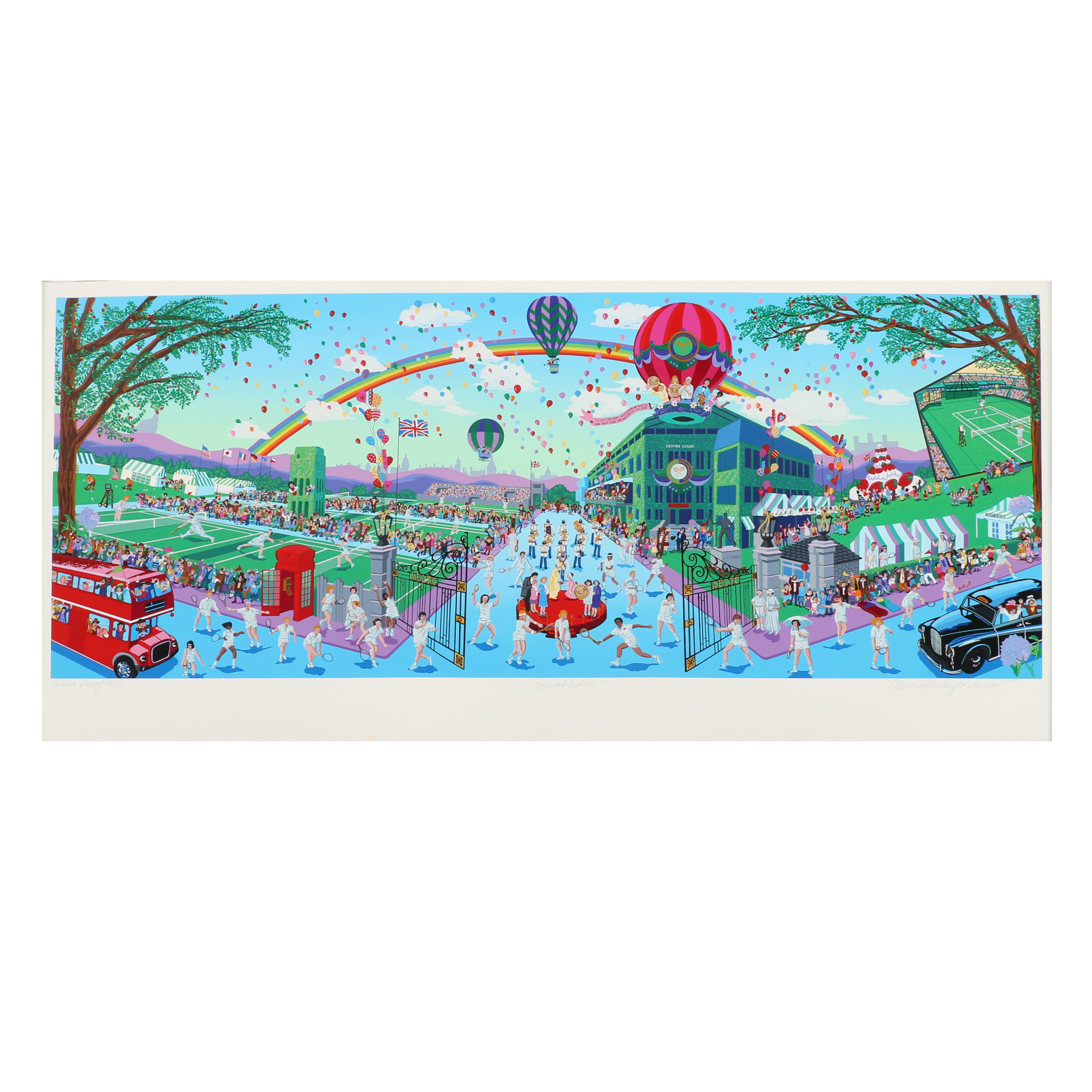 Melanie Taylor Kent Serigraph "Wimbledon"