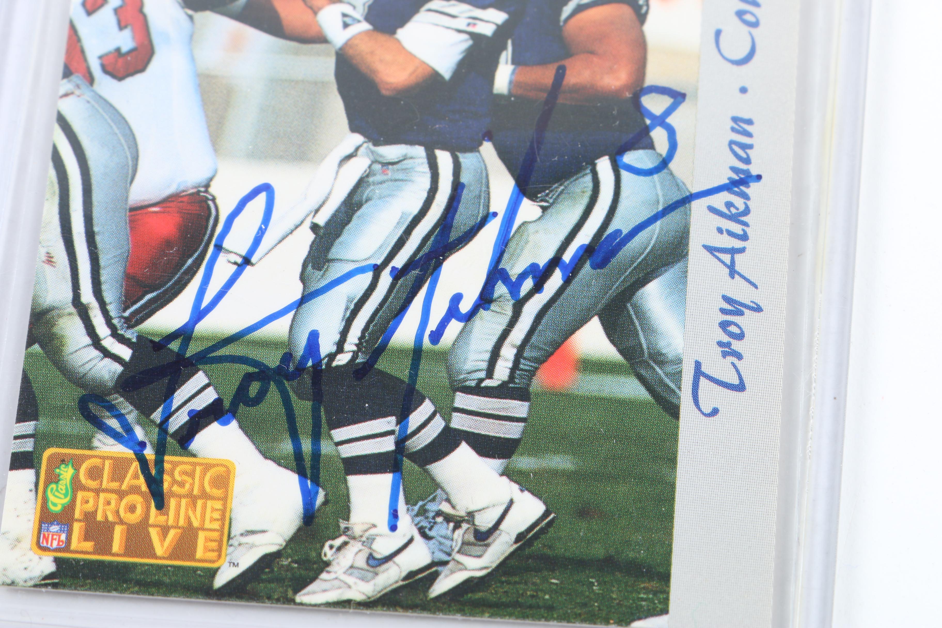1993 Classic ProLine Live Tory Aikman Autographed Football Card