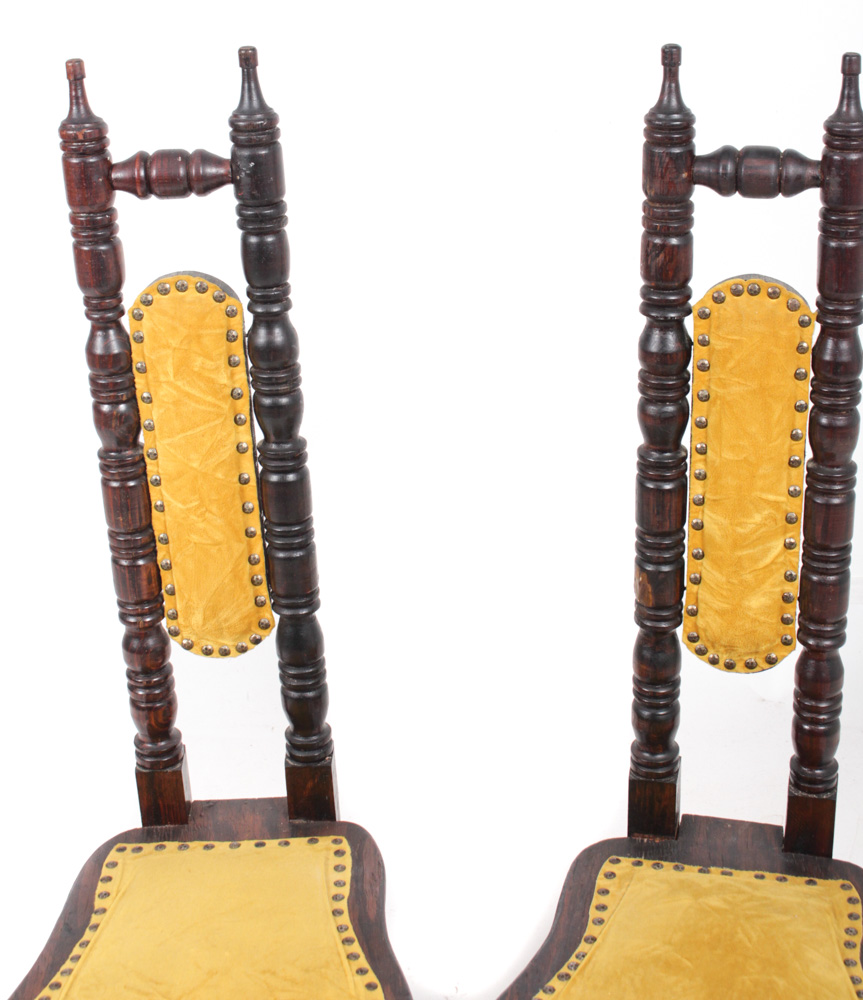 Antique Jacobean Style Spanish Prayer Chairs