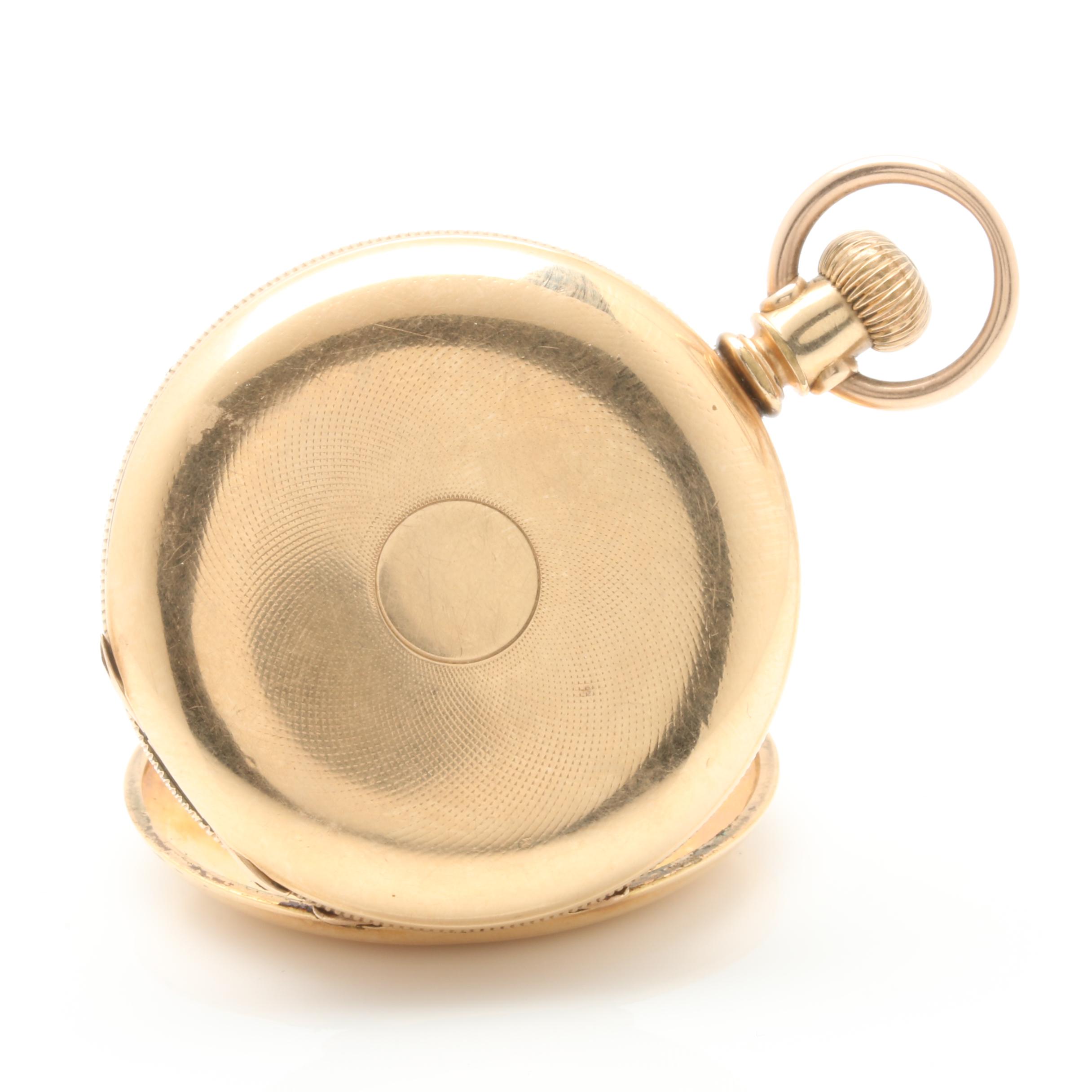 Antique Elgin Gold Filled Hunting Case Pocket Watch