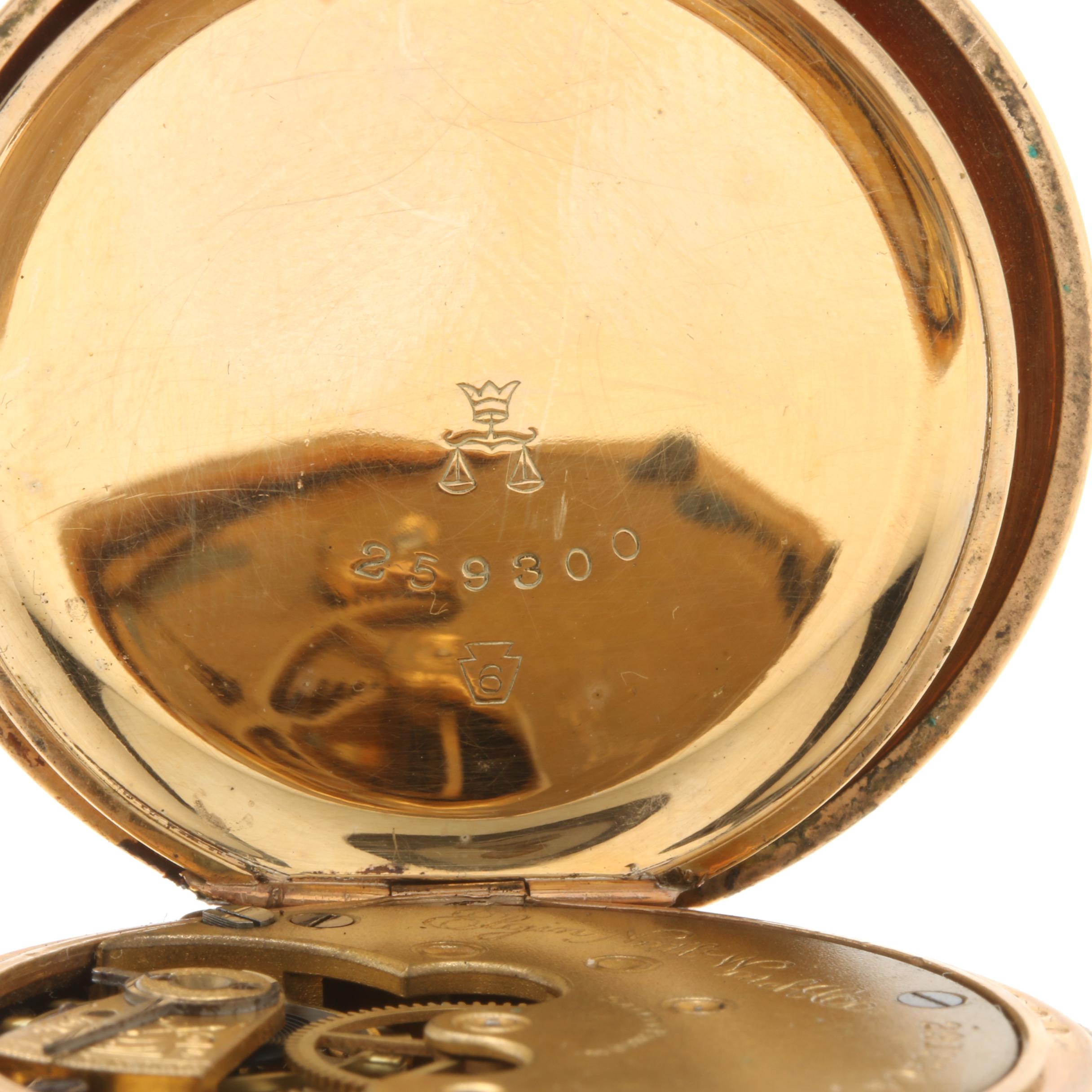 Antique Elgin Gold Filled Hunting Case Pocket Watch