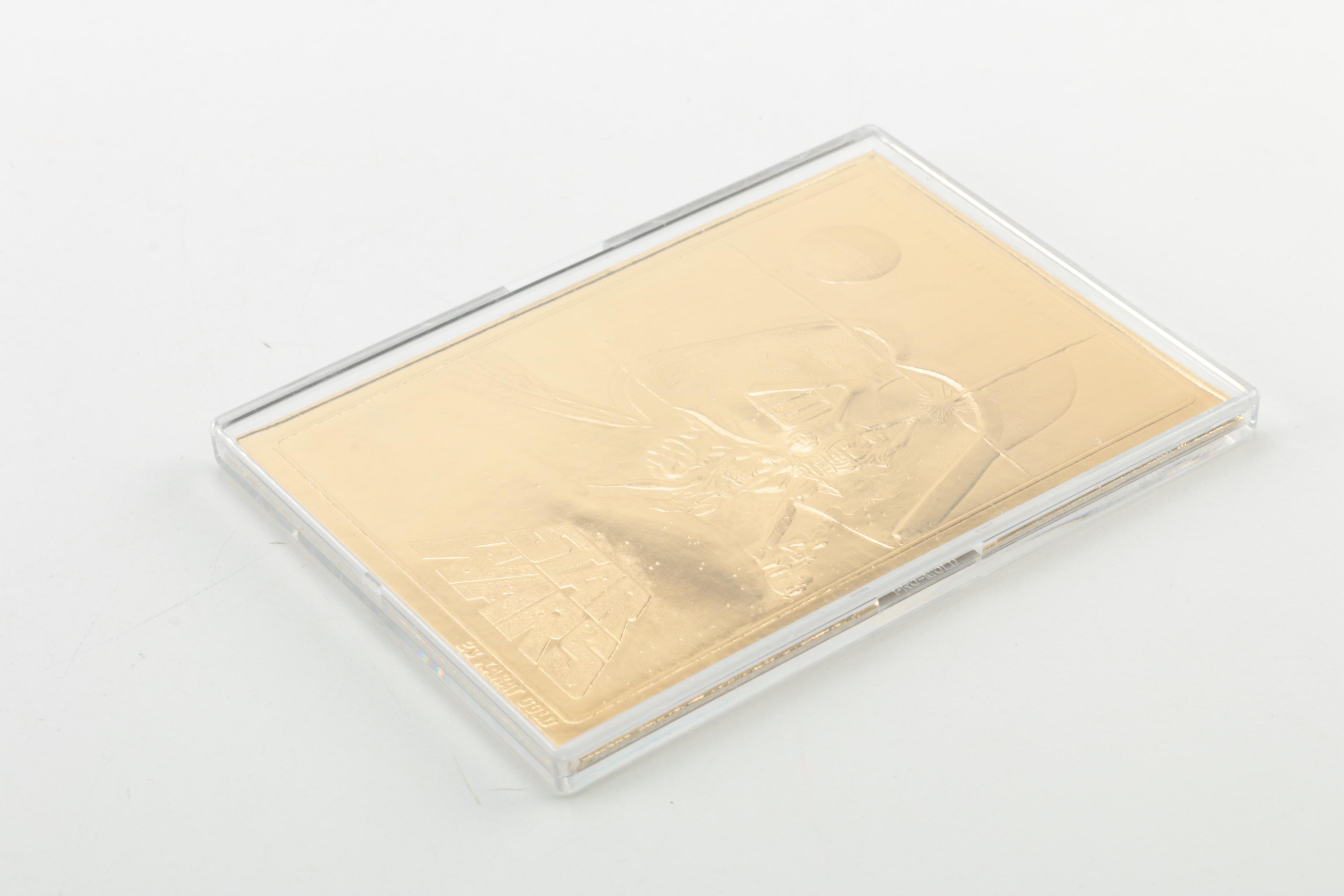 Limited Edition Star Wars 23 Karat Gold Foil Movie Poster Cards