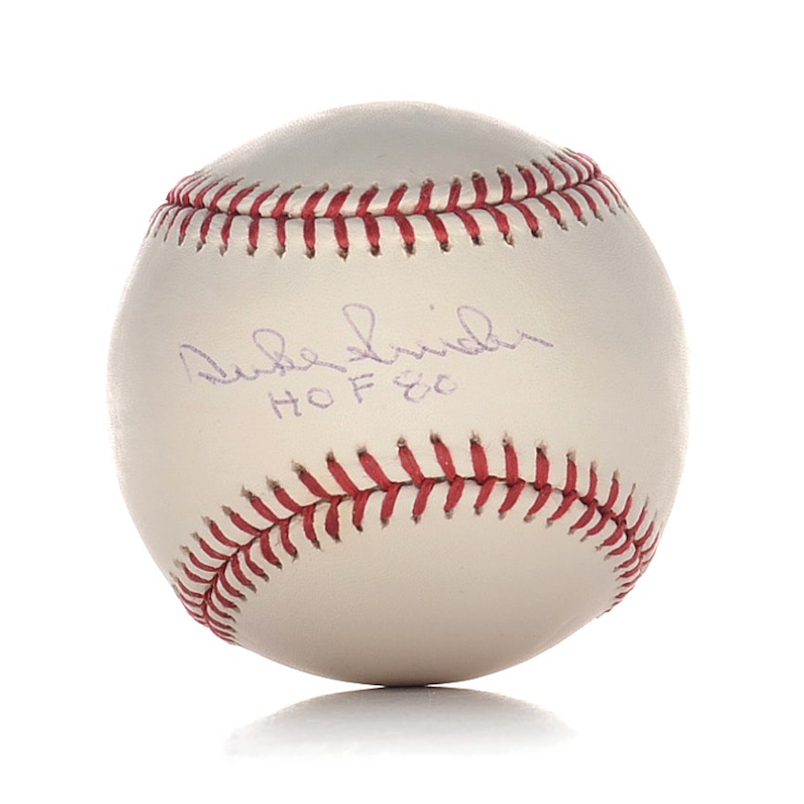 Duke Snider Signed Baseball  COA