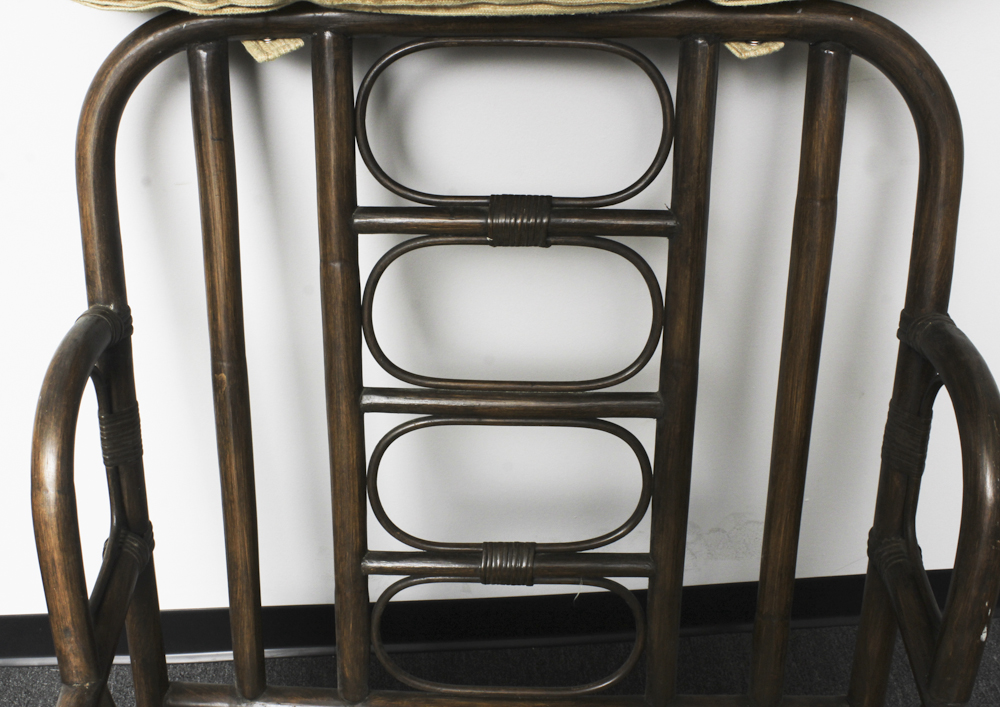 Ficks Reed Wooden Bentwood Chair and Ottoman