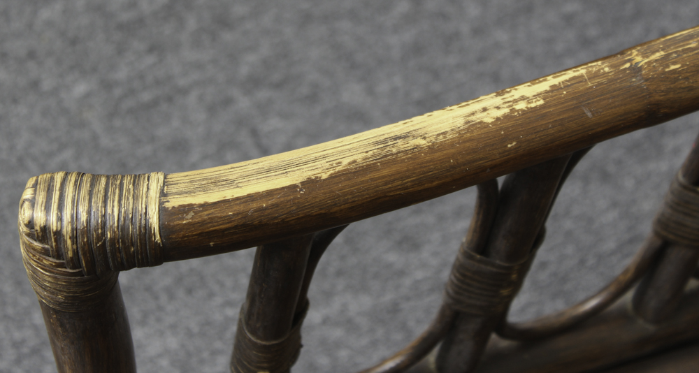 Ficks Reed Wooden Bentwood Chair and Ottoman