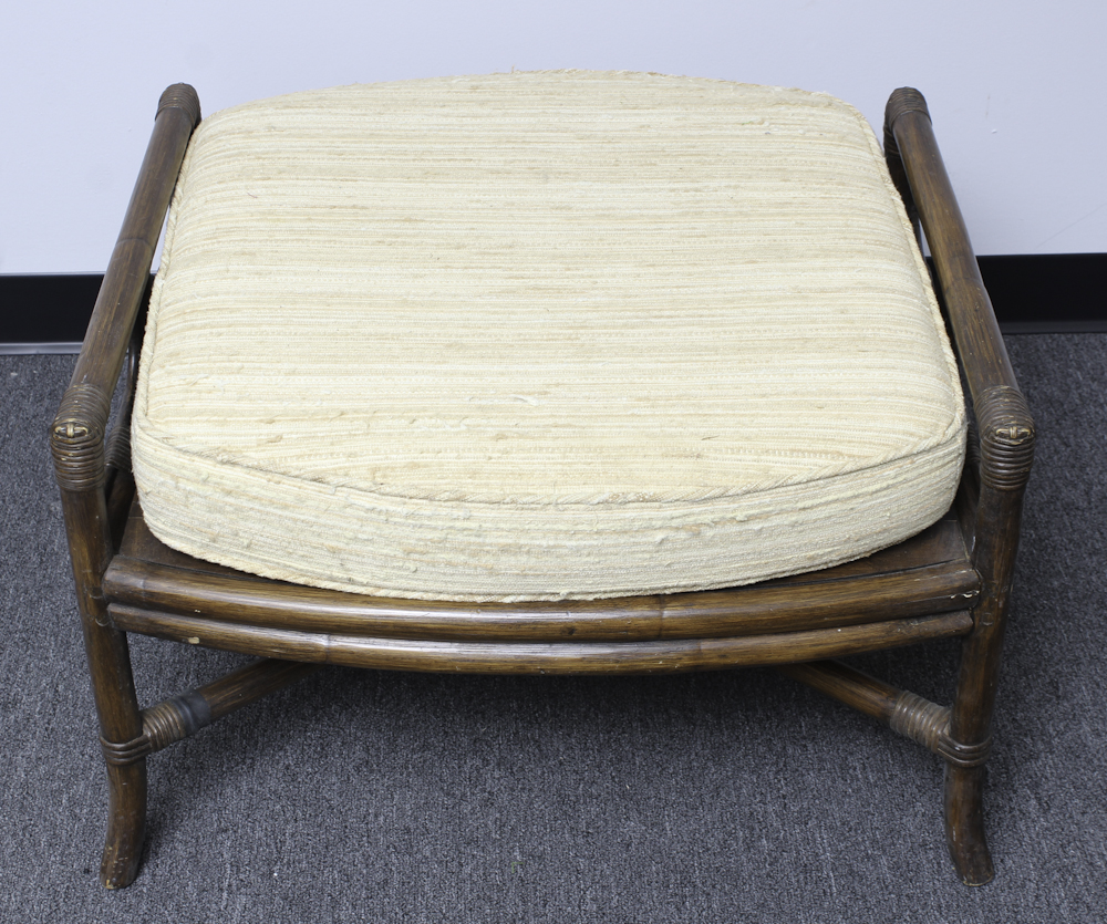 Ficks Reed Wooden Bentwood Chair and Ottoman