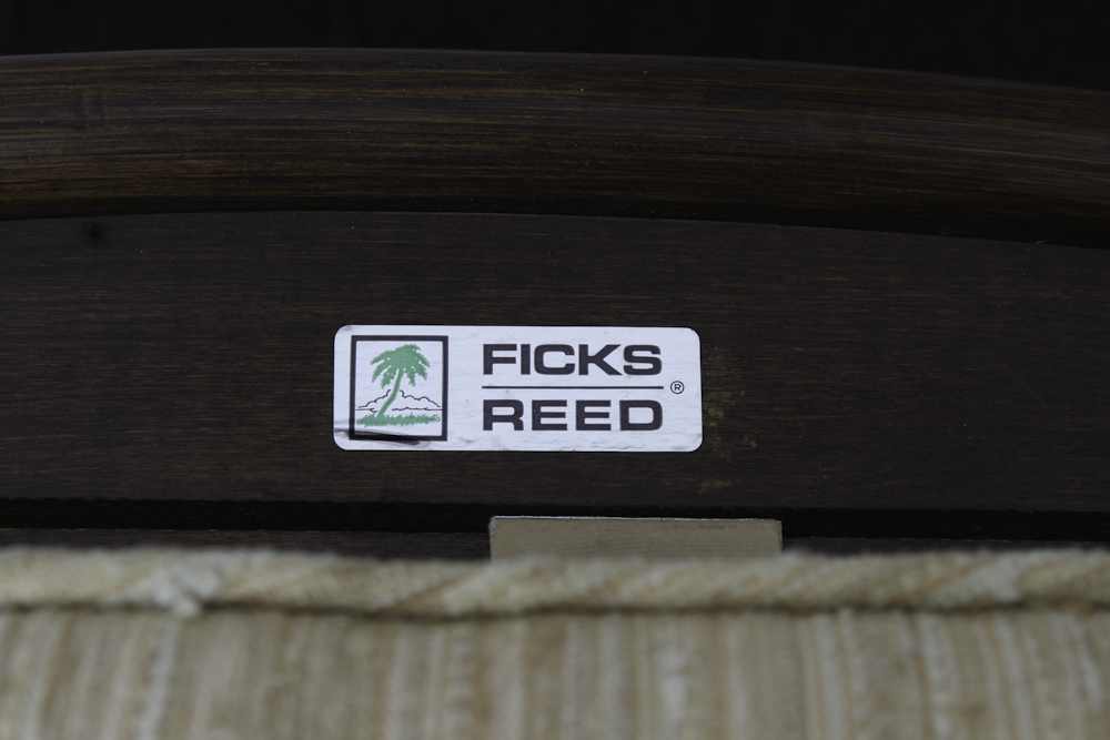 Ficks Reed Wooden Bentwood Chair and Ottoman