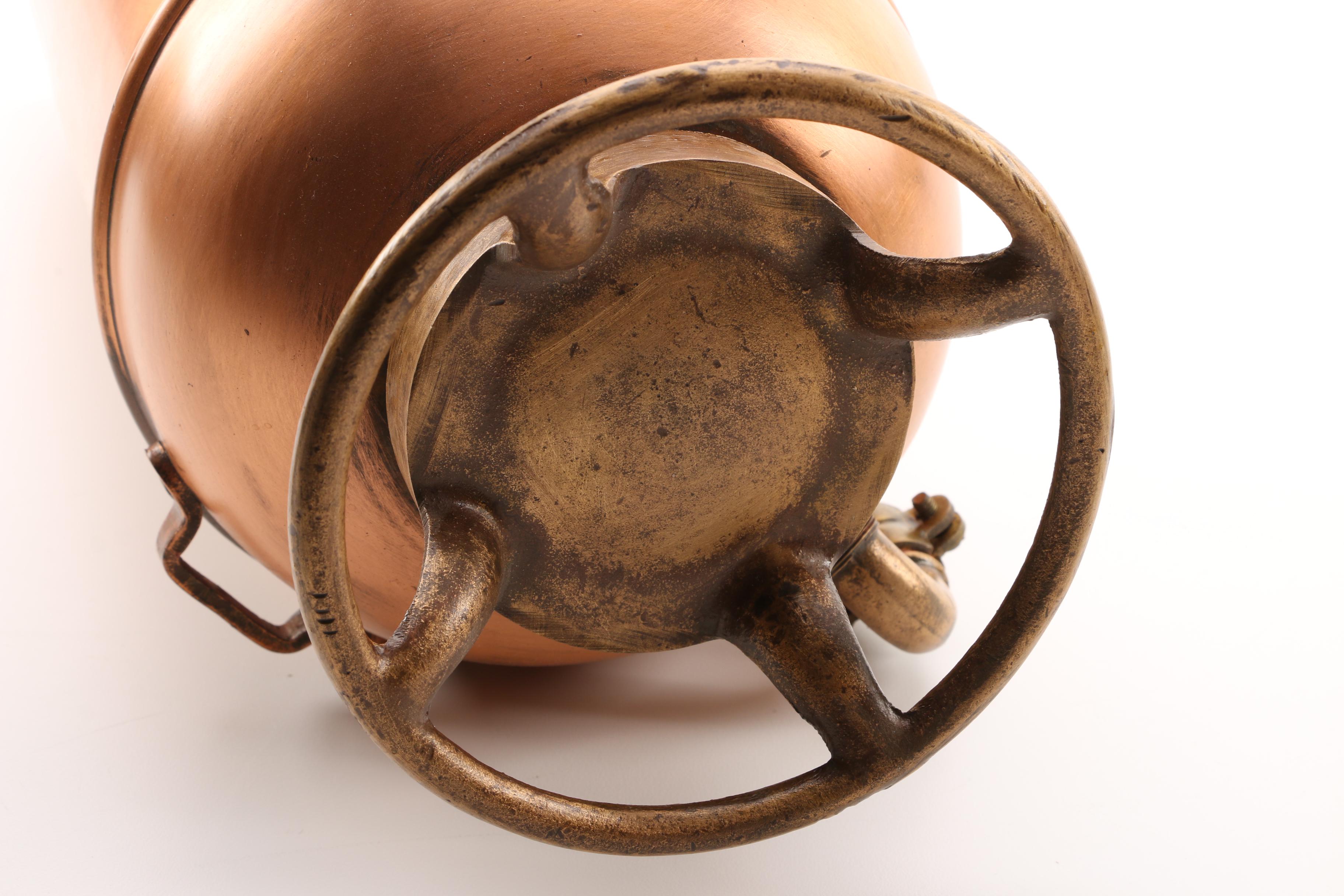 Vintage Pyrene Brass and Copper Soda- Acid Fire Extinguisher