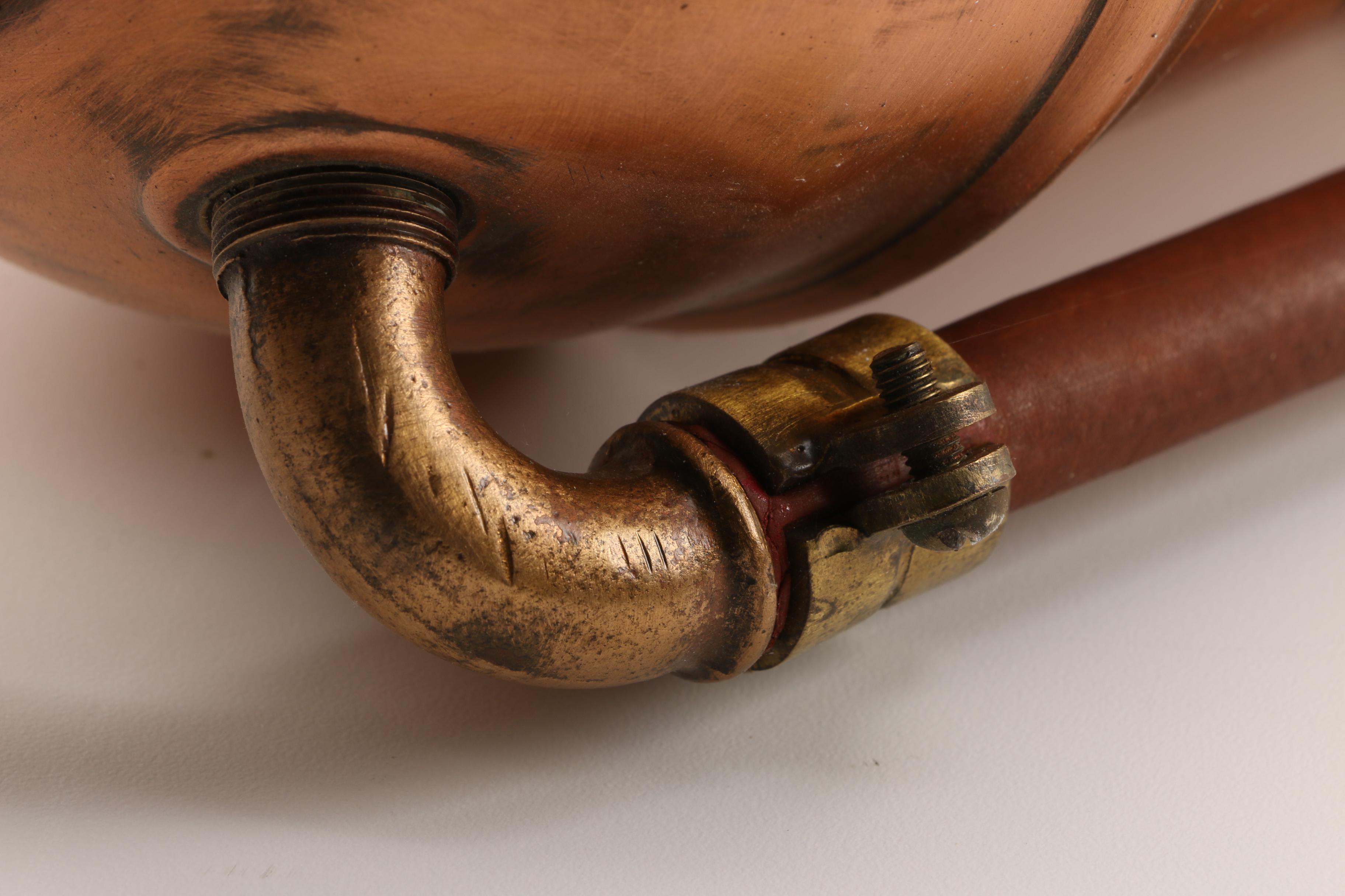 Vintage Pyrene Brass and Copper Soda- Acid Fire Extinguisher