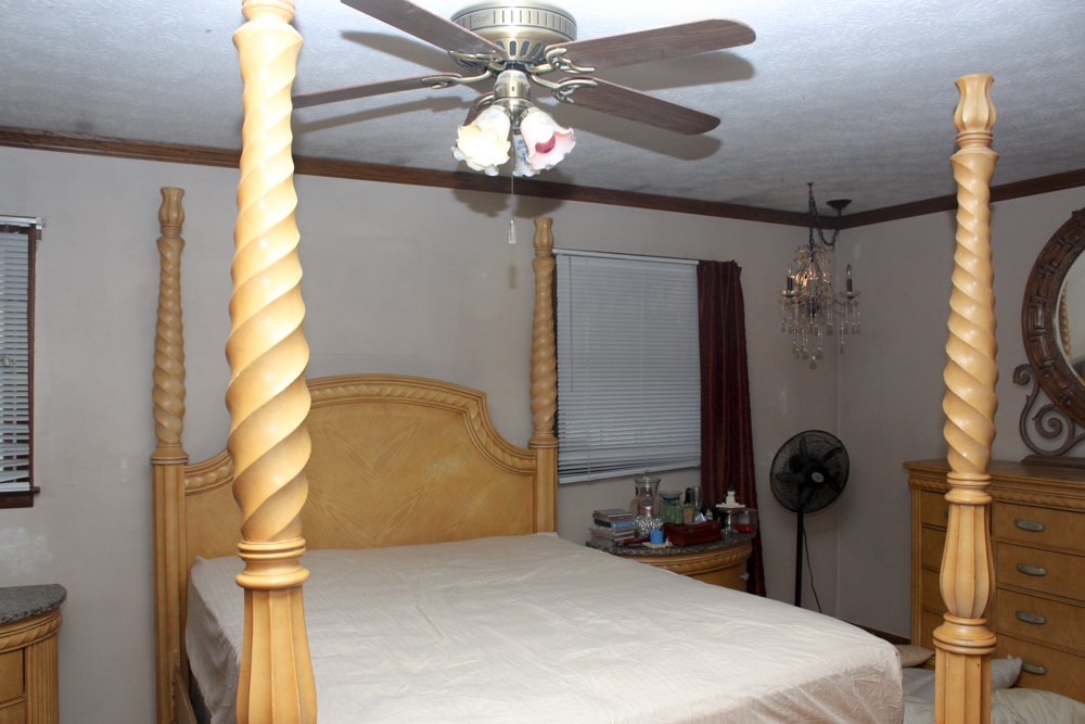 Queen Four Poster Wooden Bed Frame