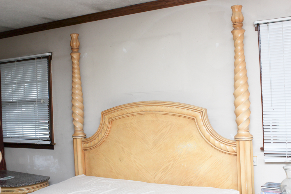 Queen Four Poster Wooden Bed Frame