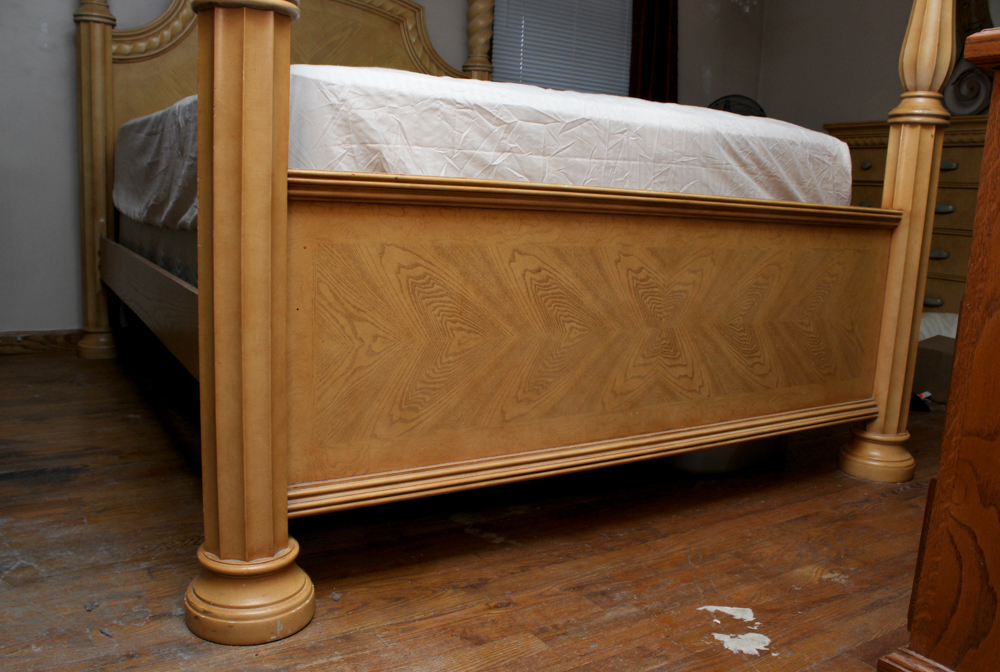 Queen Four Poster Wooden Bed Frame