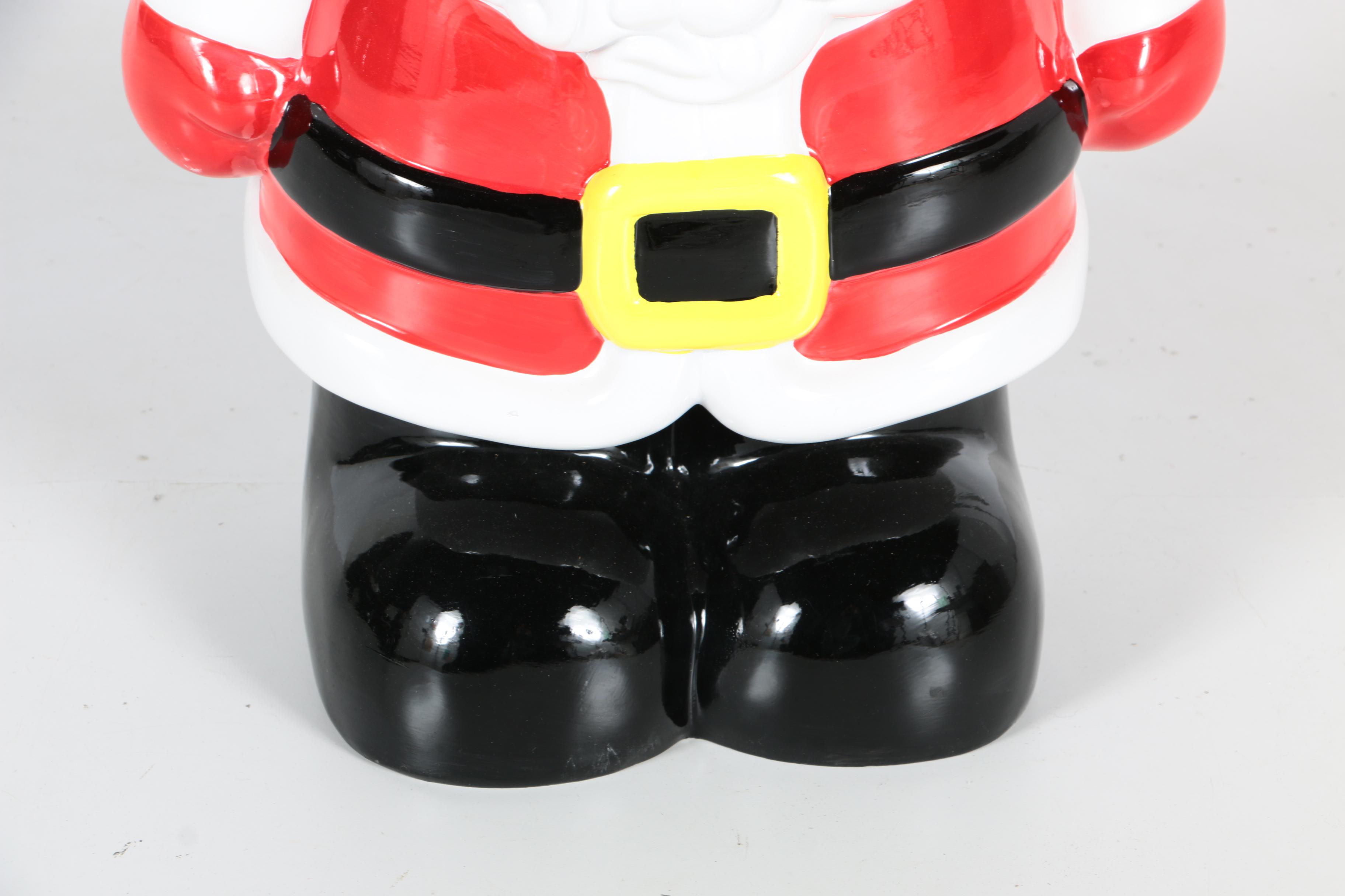 Large Plastic Santa Outdoor Decoration