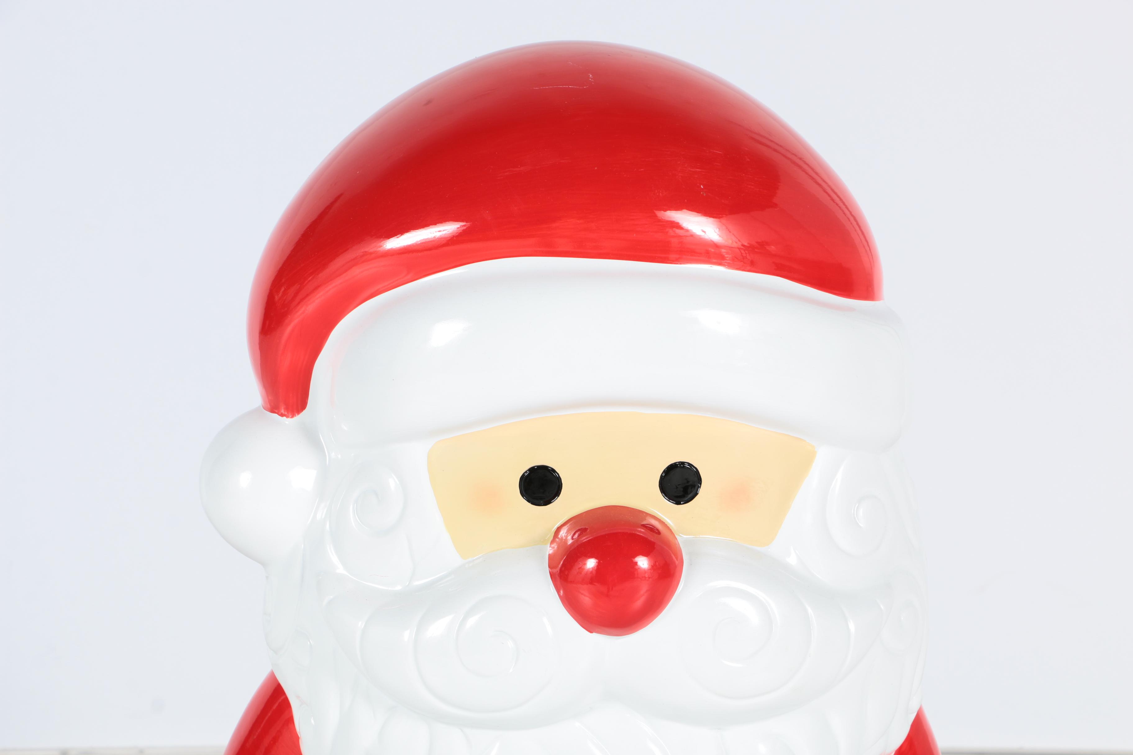 Large Plastic Santa Outdoor Decoration