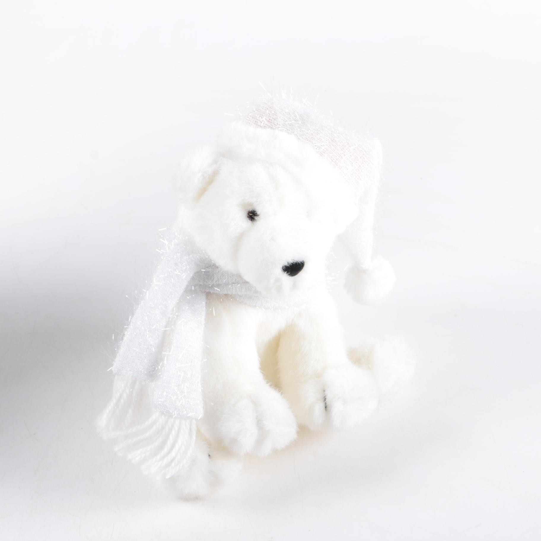 1995 Danbury Mint "Winter Wonder" Porcelain Doll and Plush Polar Bear