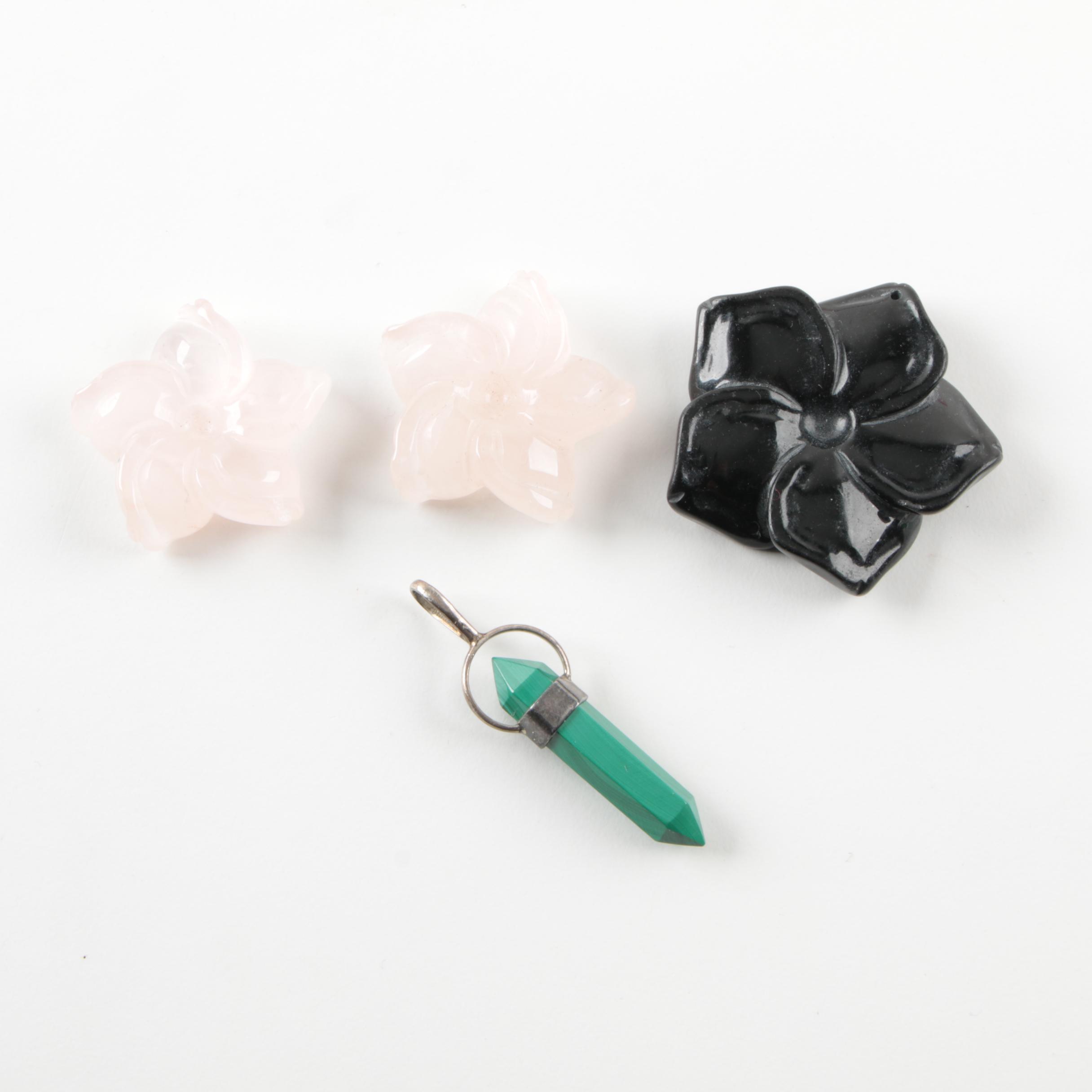 Assorted Sterling Silver Gemstone Costume Jewelry