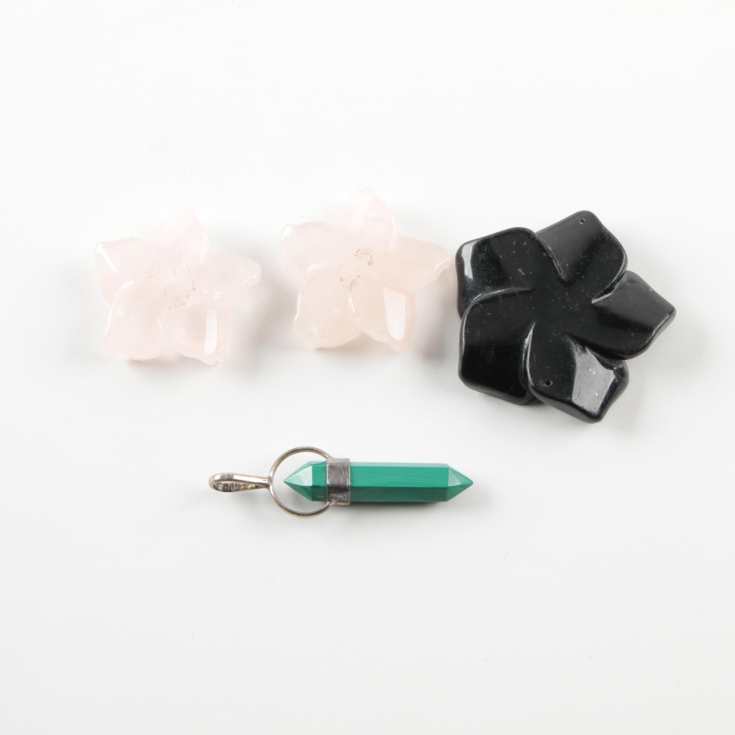 Assorted Sterling Silver Gemstone Costume Jewelry