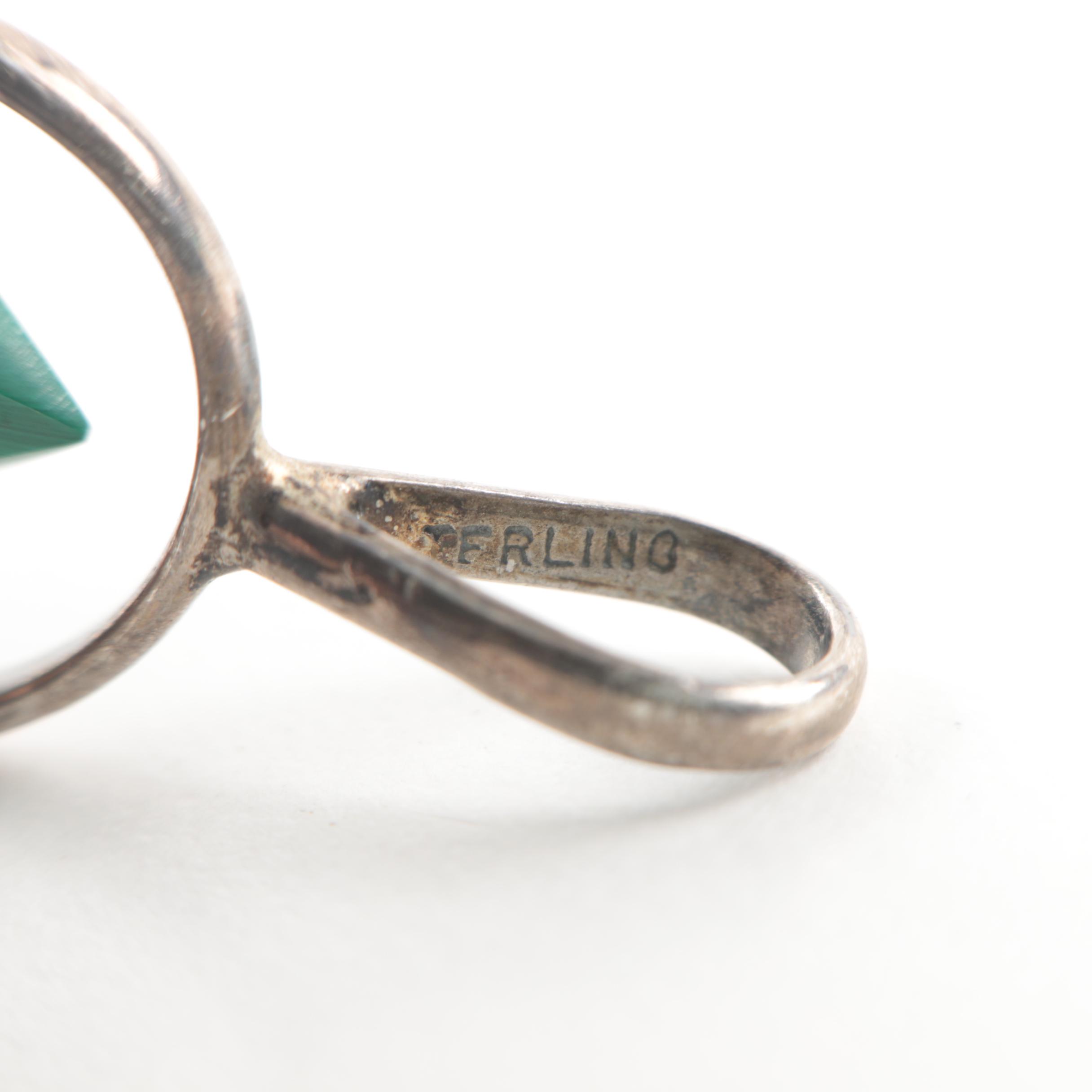 Assorted Sterling Silver Gemstone Costume Jewelry