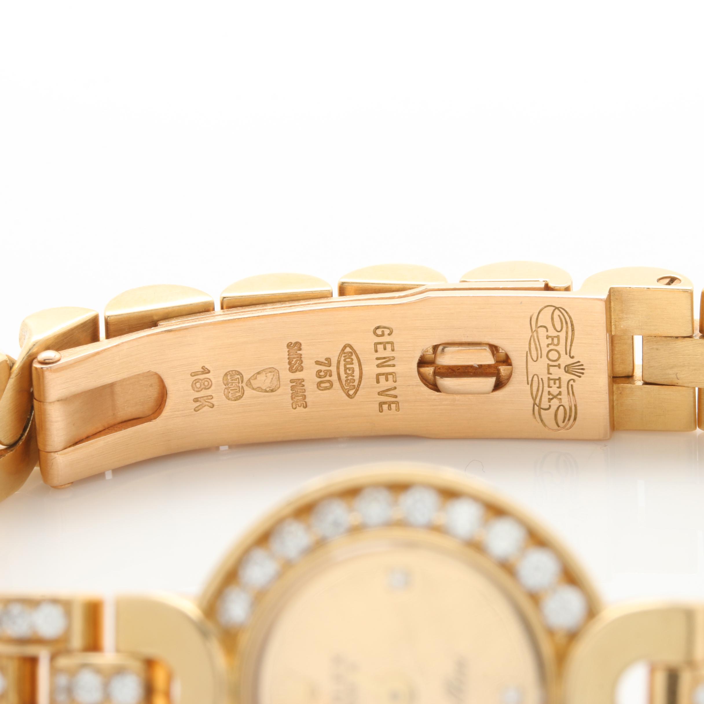Rolex "Geneve Cellini" 18K Yellow Gold 2.05 CTW Diamond Watch