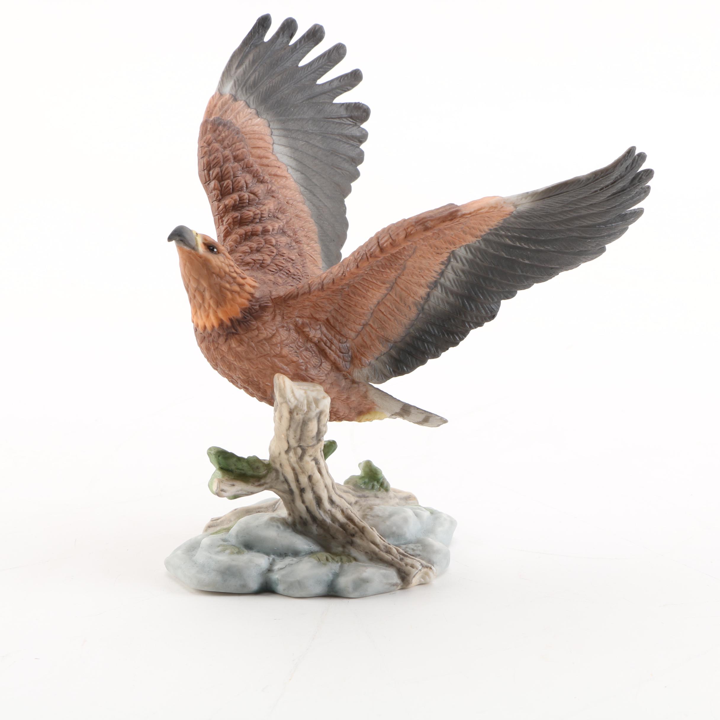 Lenox "Saw Whet Owl" and "Golden Sentinel" Porcelain Figurines