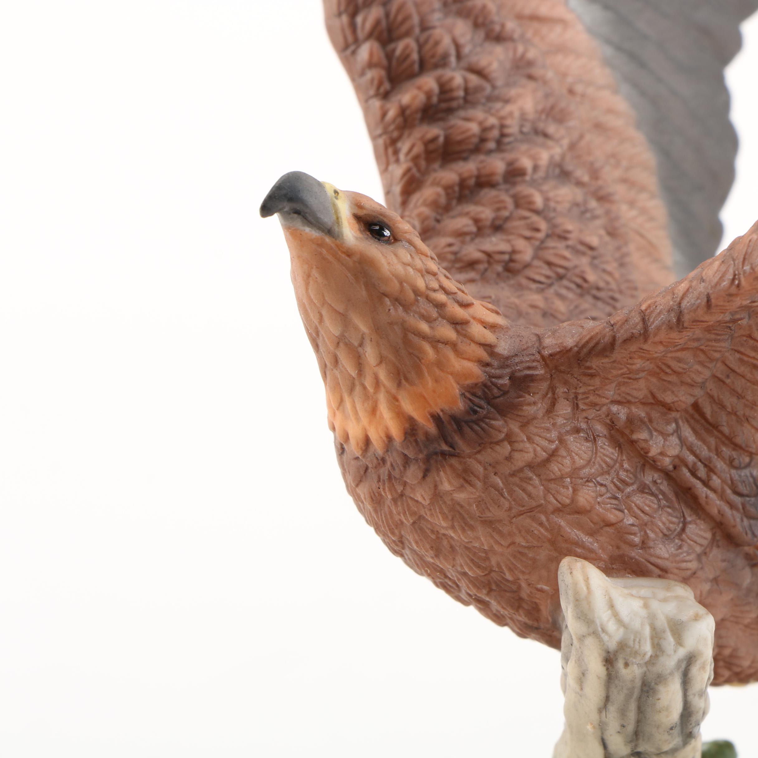 Lenox "Saw Whet Owl" and "Golden Sentinel" Porcelain Figurines