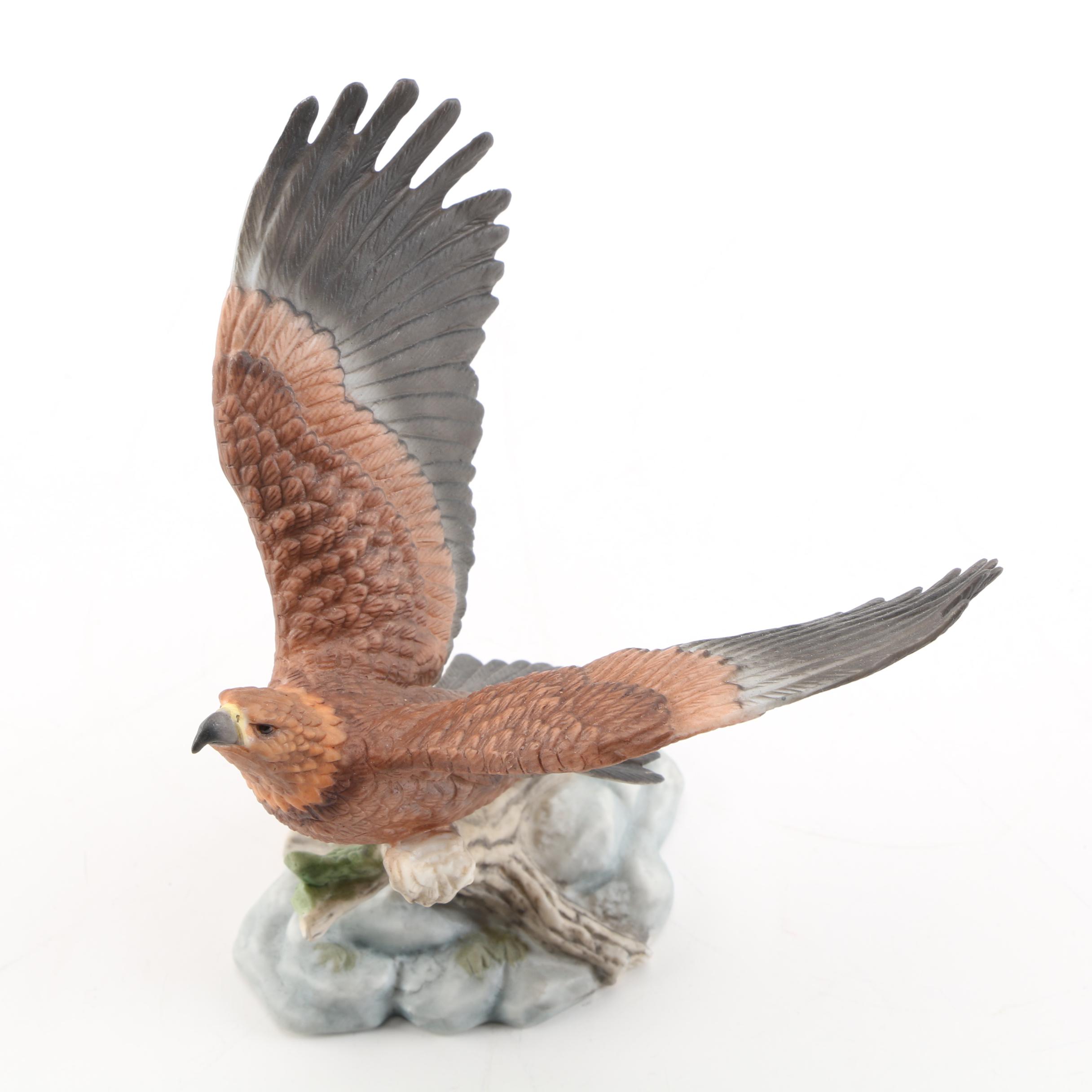 Lenox "Saw Whet Owl" and "Golden Sentinel" Porcelain Figurines