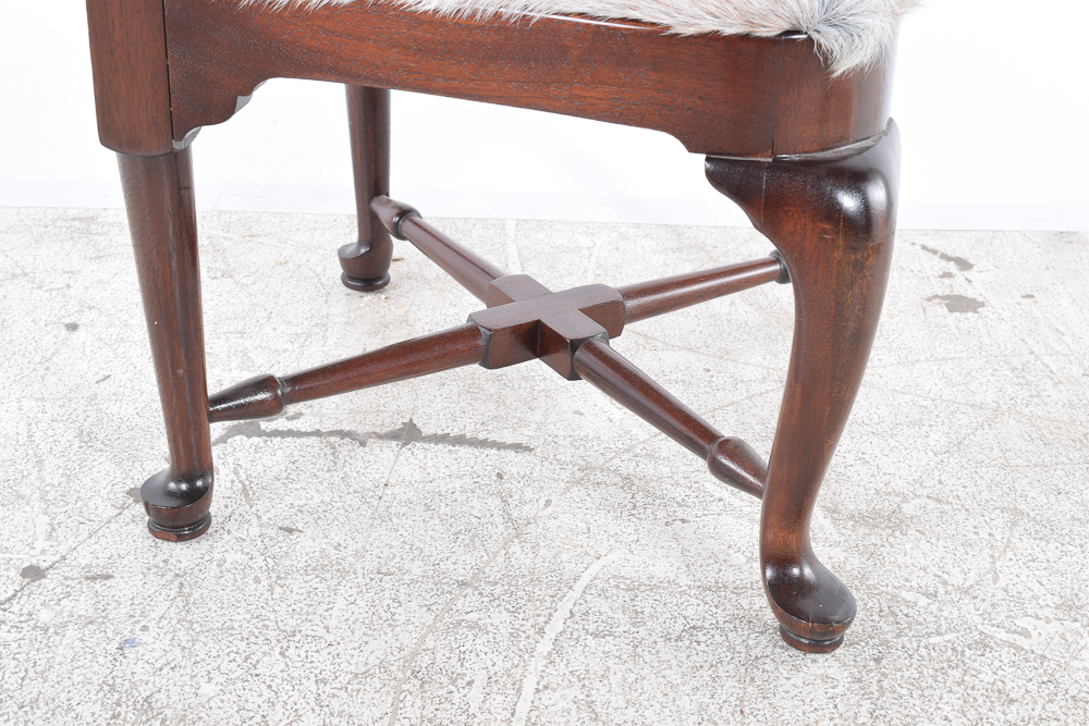 Vintage Chippendale Style Mahogany Corner Chair by Drexel