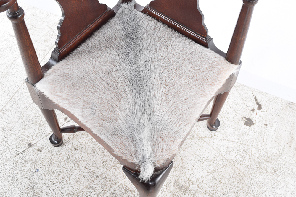 Vintage Chippendale Style Mahogany Corner Chair by Drexel