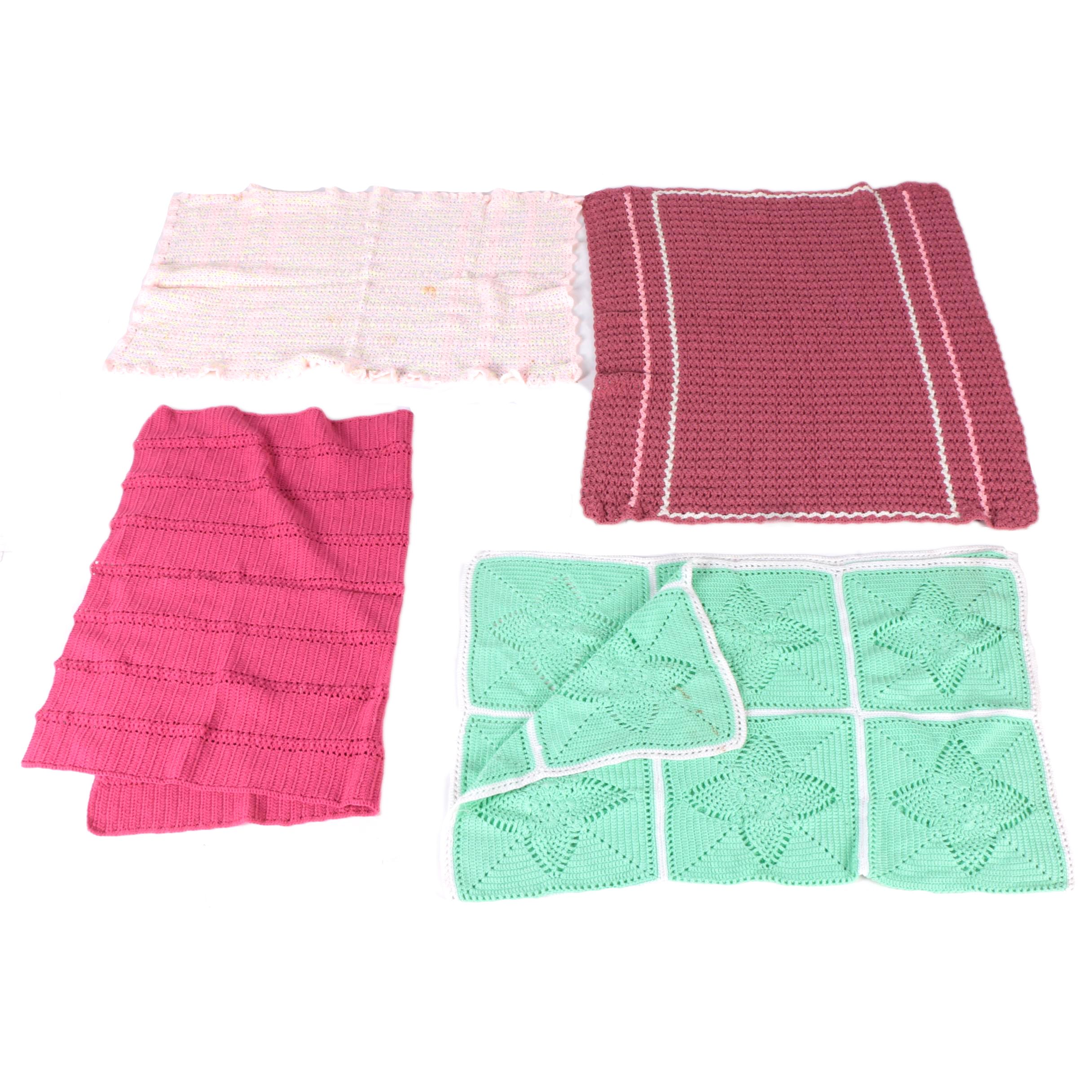 Vintage Hand Crocheted Blankets