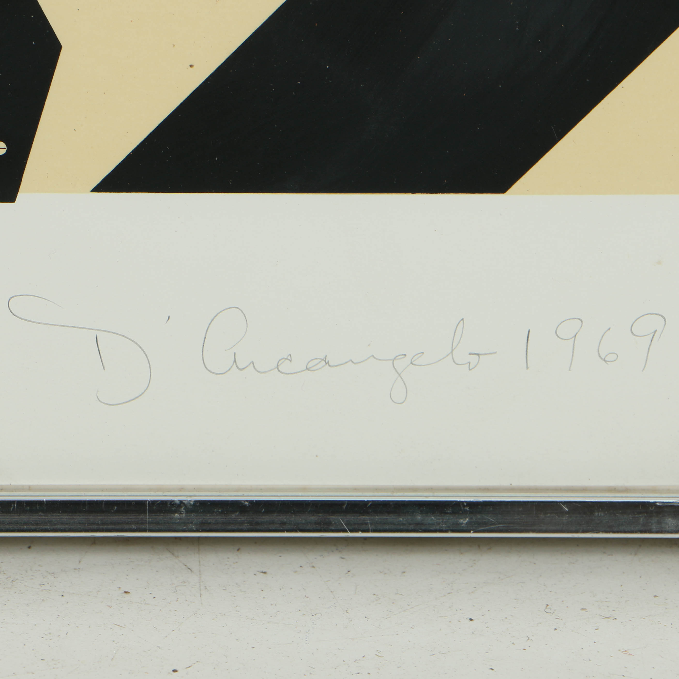 Allan D'Arcangelo Limited Edition Serigraph on Paper "Bridge Barrier"