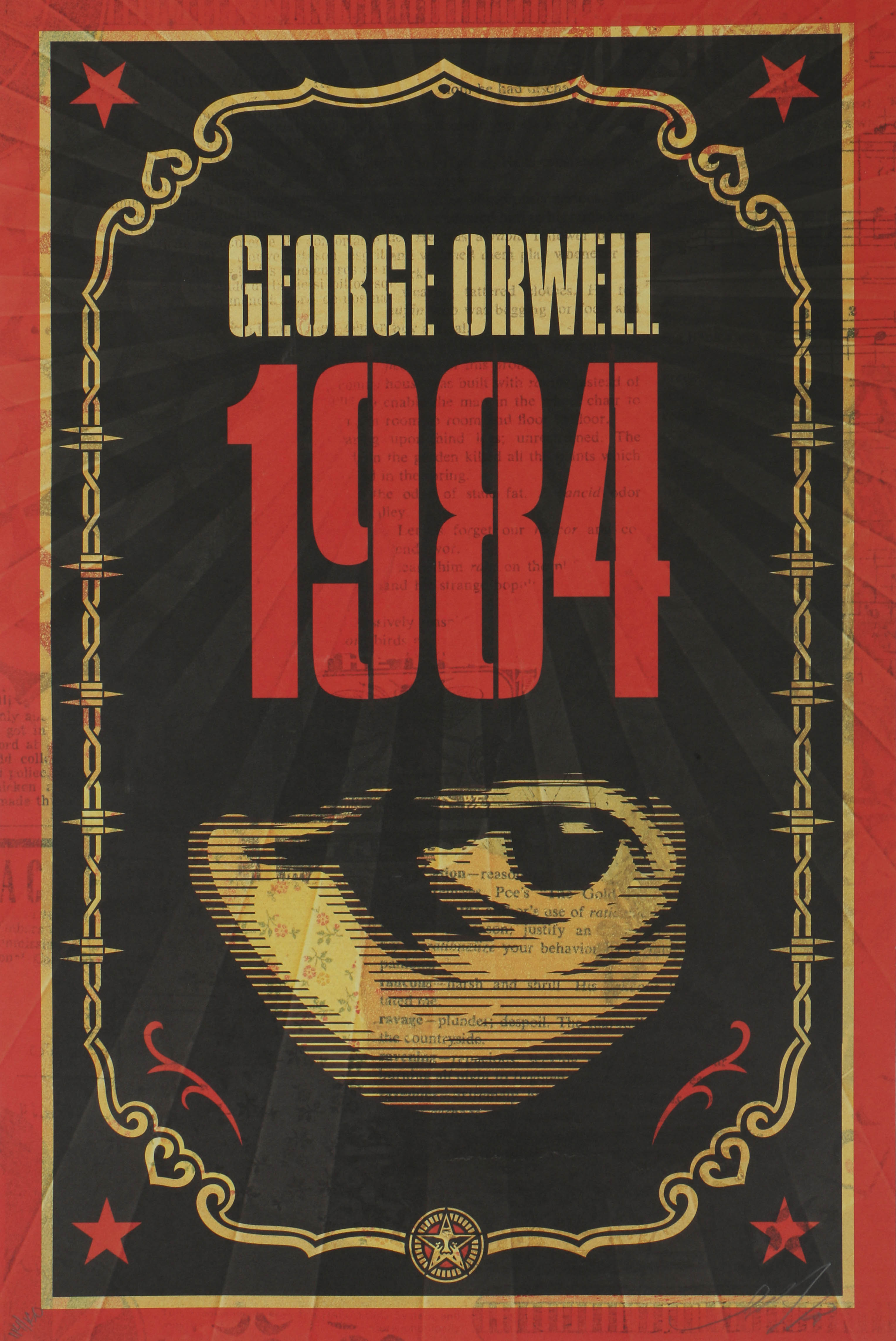 Shepard Fairey Offset Lithograph on Paper "1984"