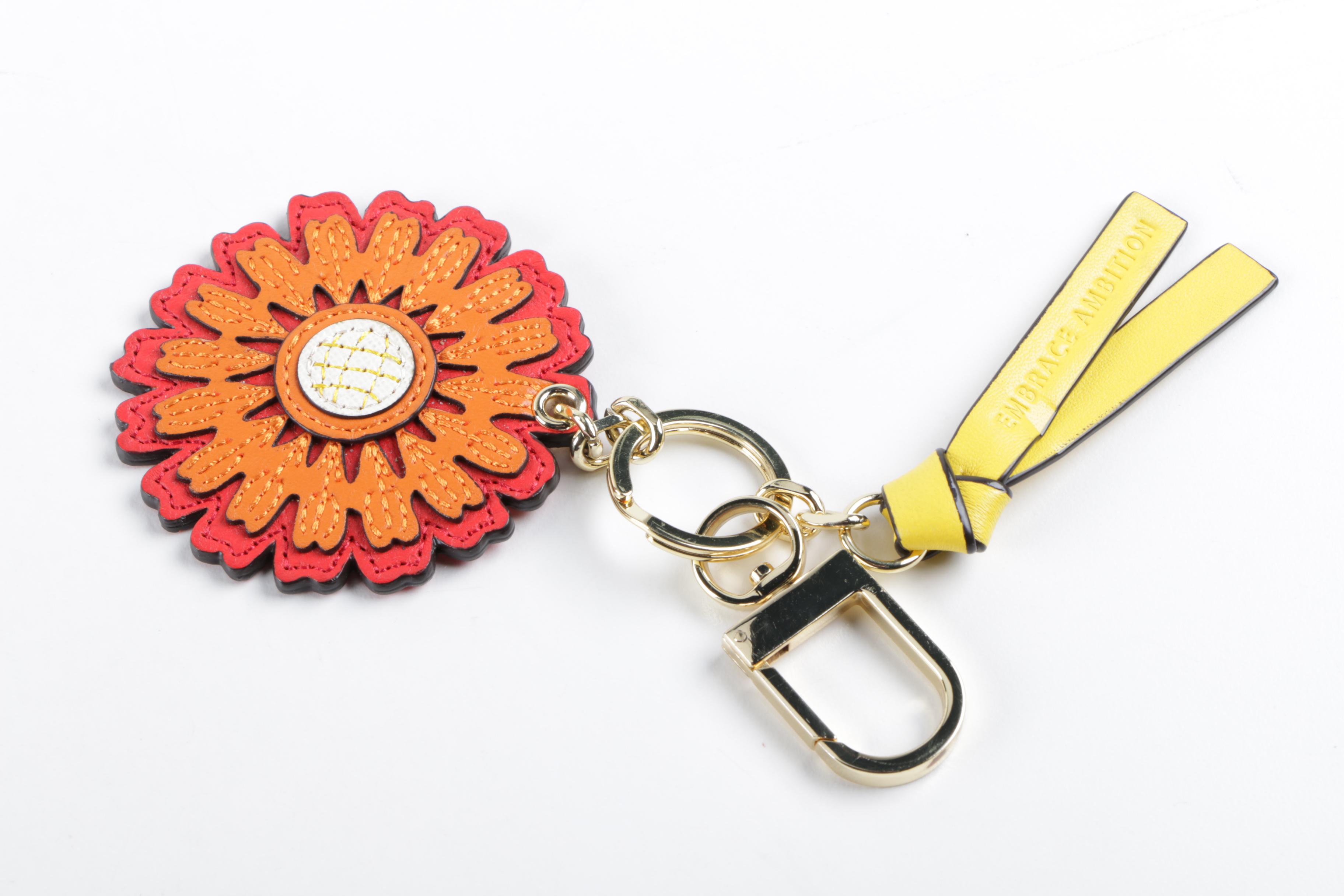 Tory Burch Flower Key Chain and Dust Covers