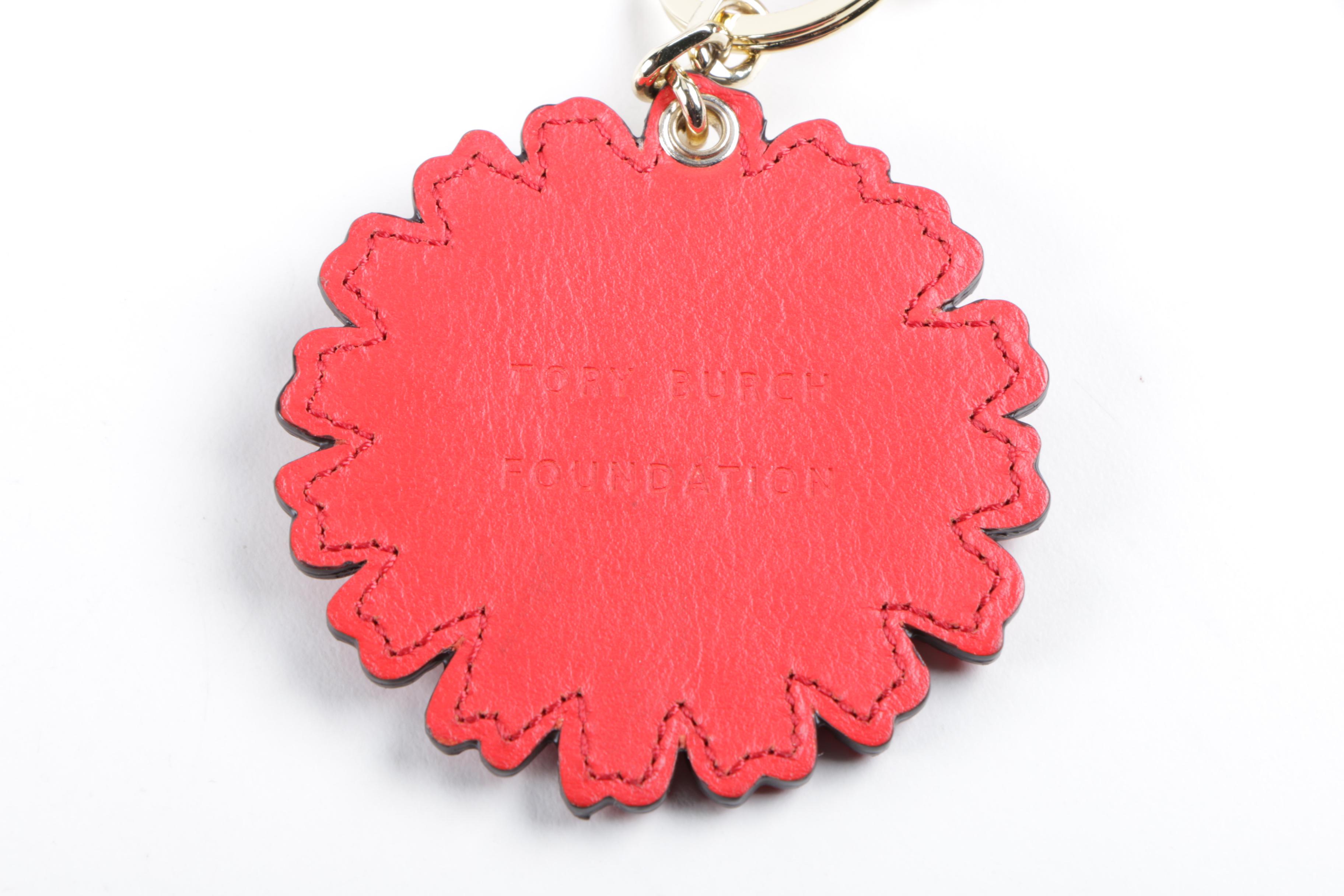 Tory Burch Flower Key Chain and Dust Covers