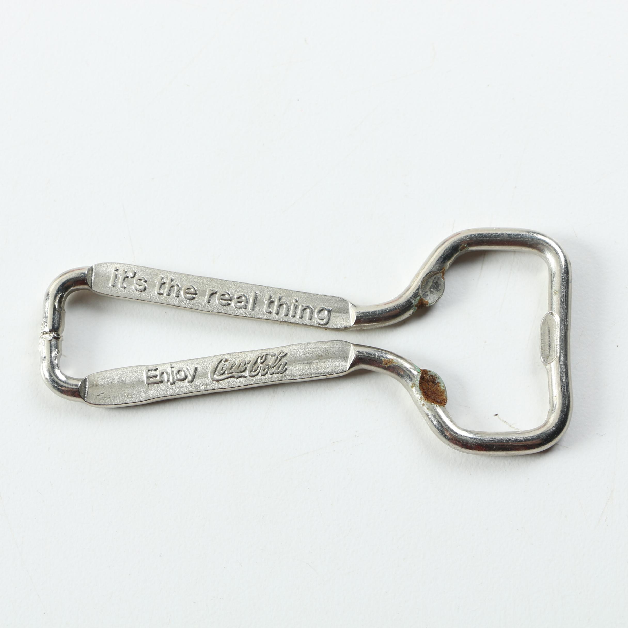 Coca-Cola Clock, Posters, Tokens and Other Assorted Collectibles Cigar Box