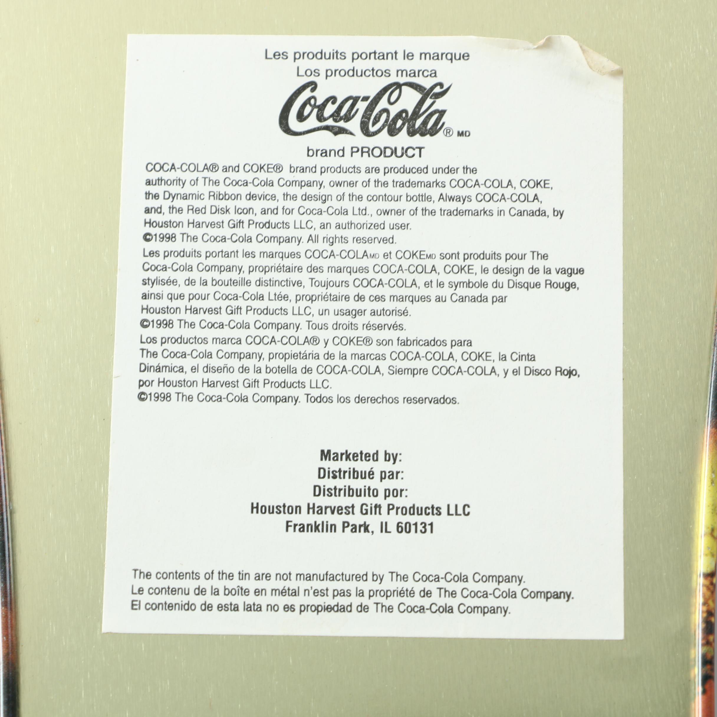 Coca-Cola Clock, Posters, Tokens and Other Assorted Collectibles Cigar Box