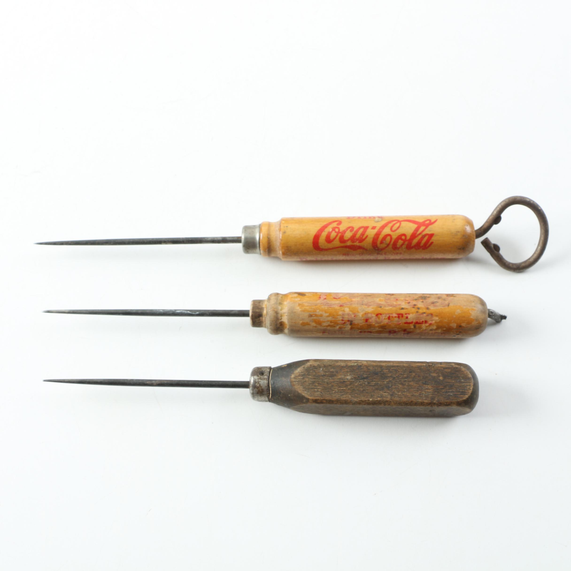 Coca-Cola Clock, Posters, Tokens and Other Assorted Collectibles Cigar Box