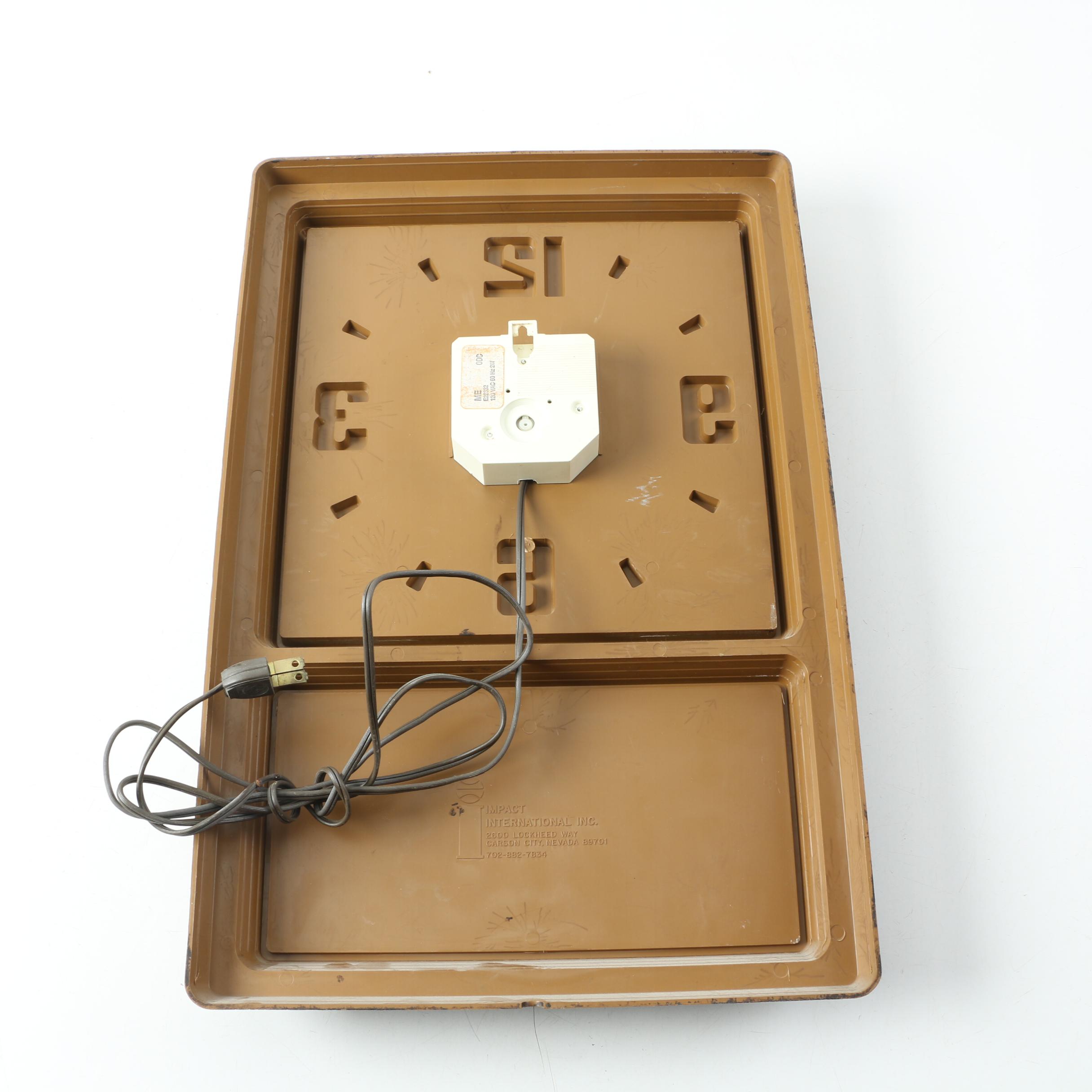 Coca-Cola Clock, Posters, Tokens and Other Assorted Collectibles Cigar Box